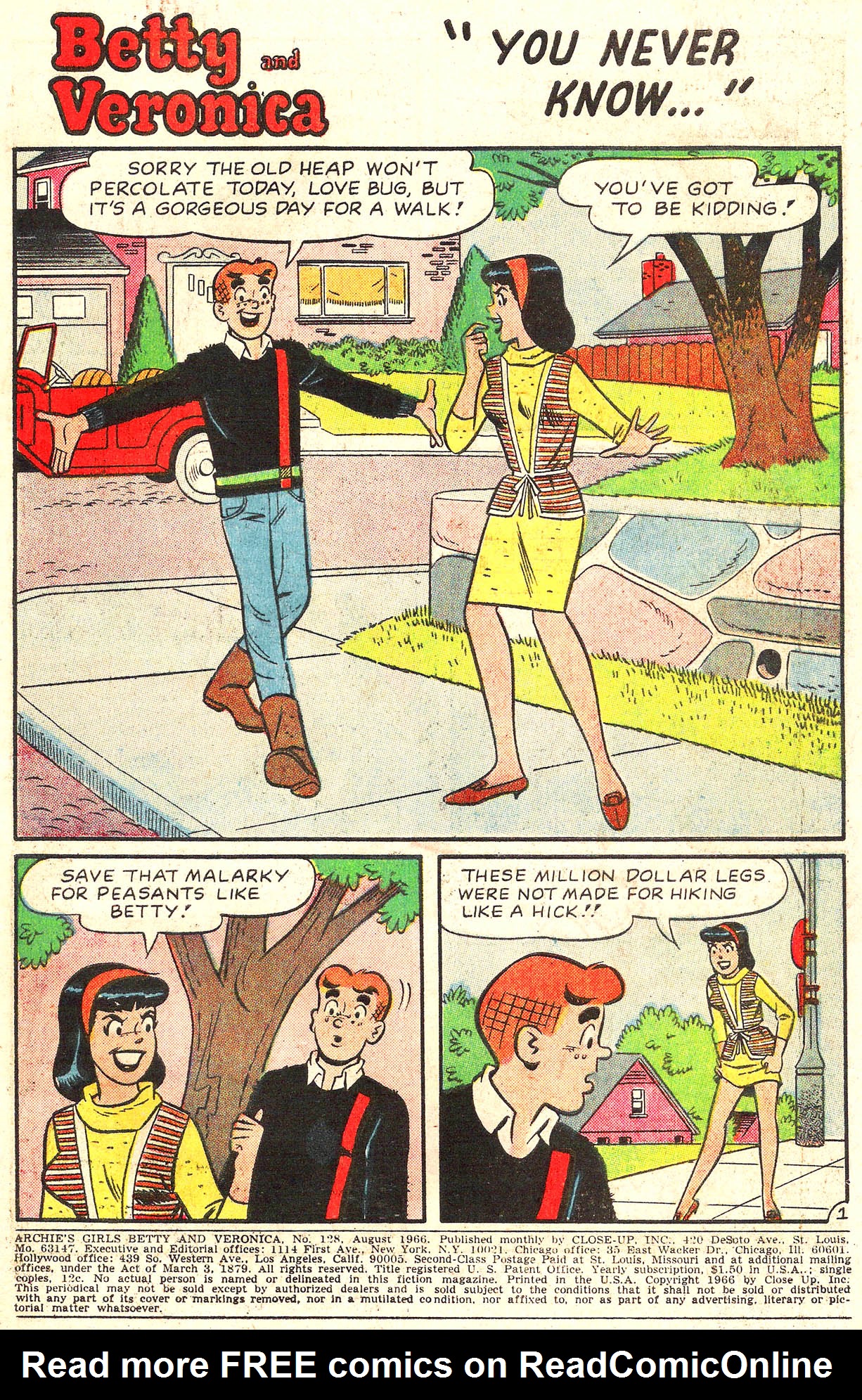 Read online Archie's Girls Betty and Veronica comic -  Issue #128 - 3