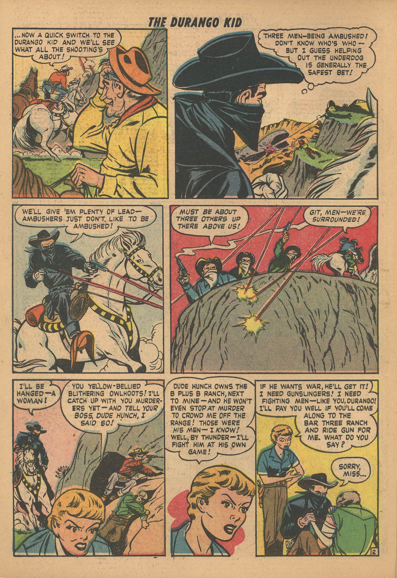 Read online Charles Starrett as The Durango Kid comic -  Issue #2 - 4