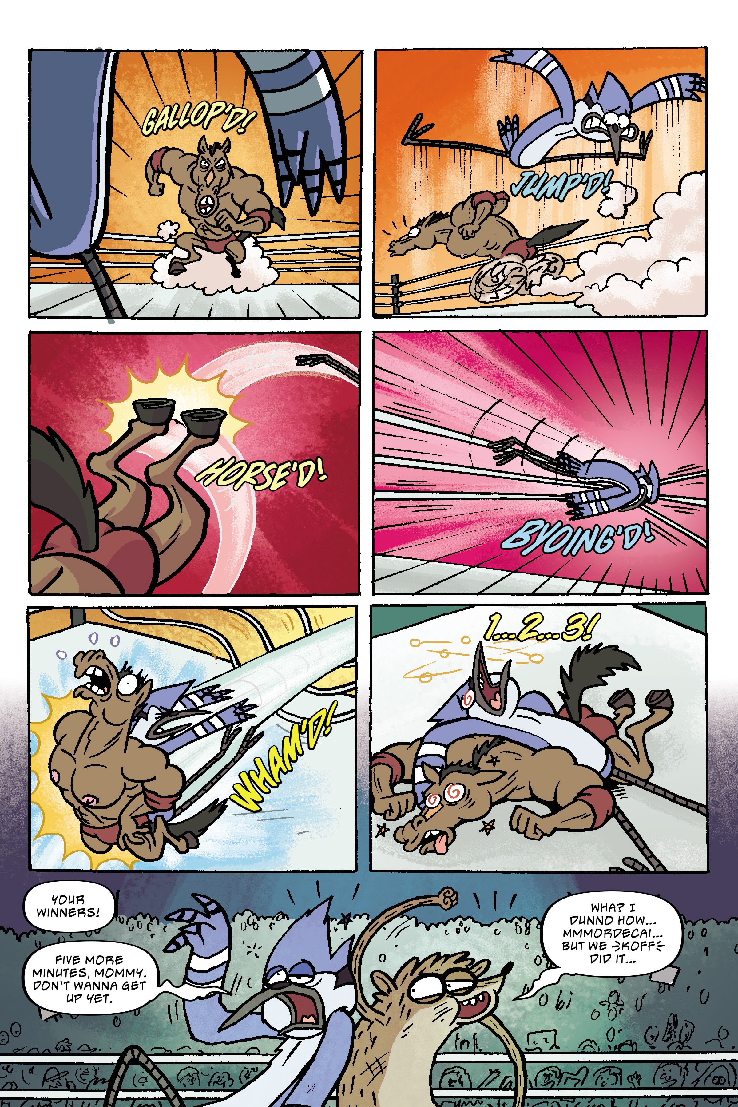 Read online Regular Show: Wrasslesplosion comic -  Issue # TPB - 49