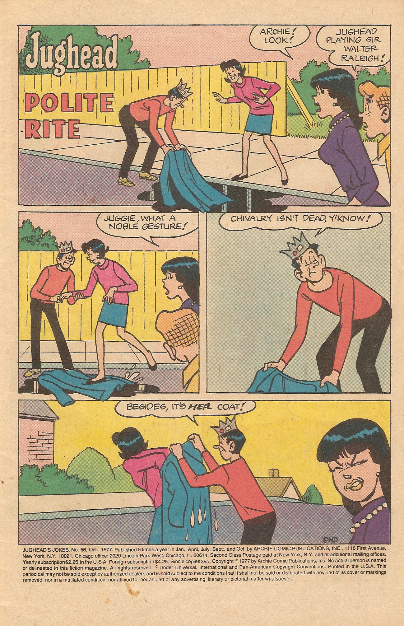 Read online Jughead's Jokes comic -  Issue #56 - 3