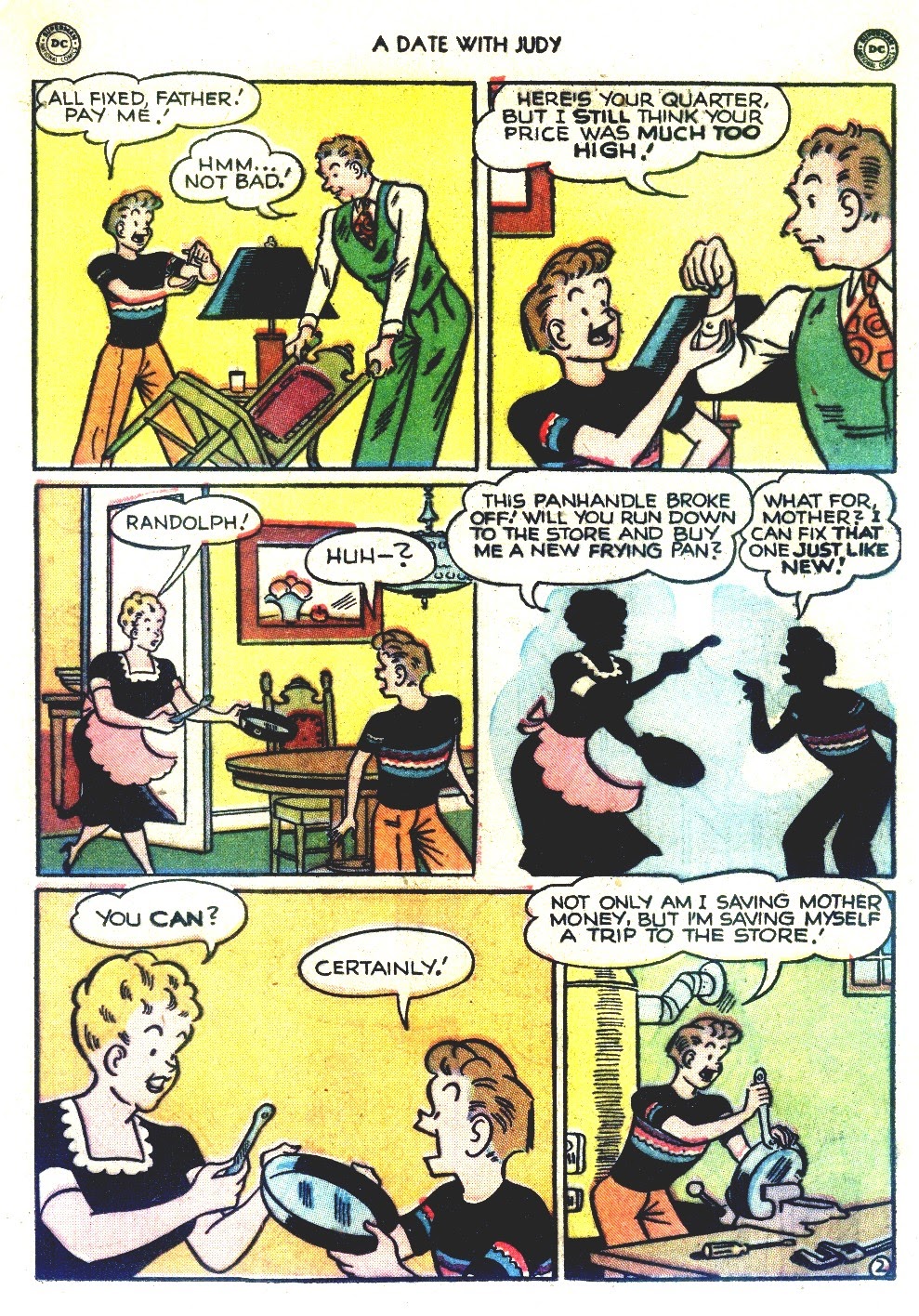 Read online A Date with Judy comic -  Issue #14 - 19