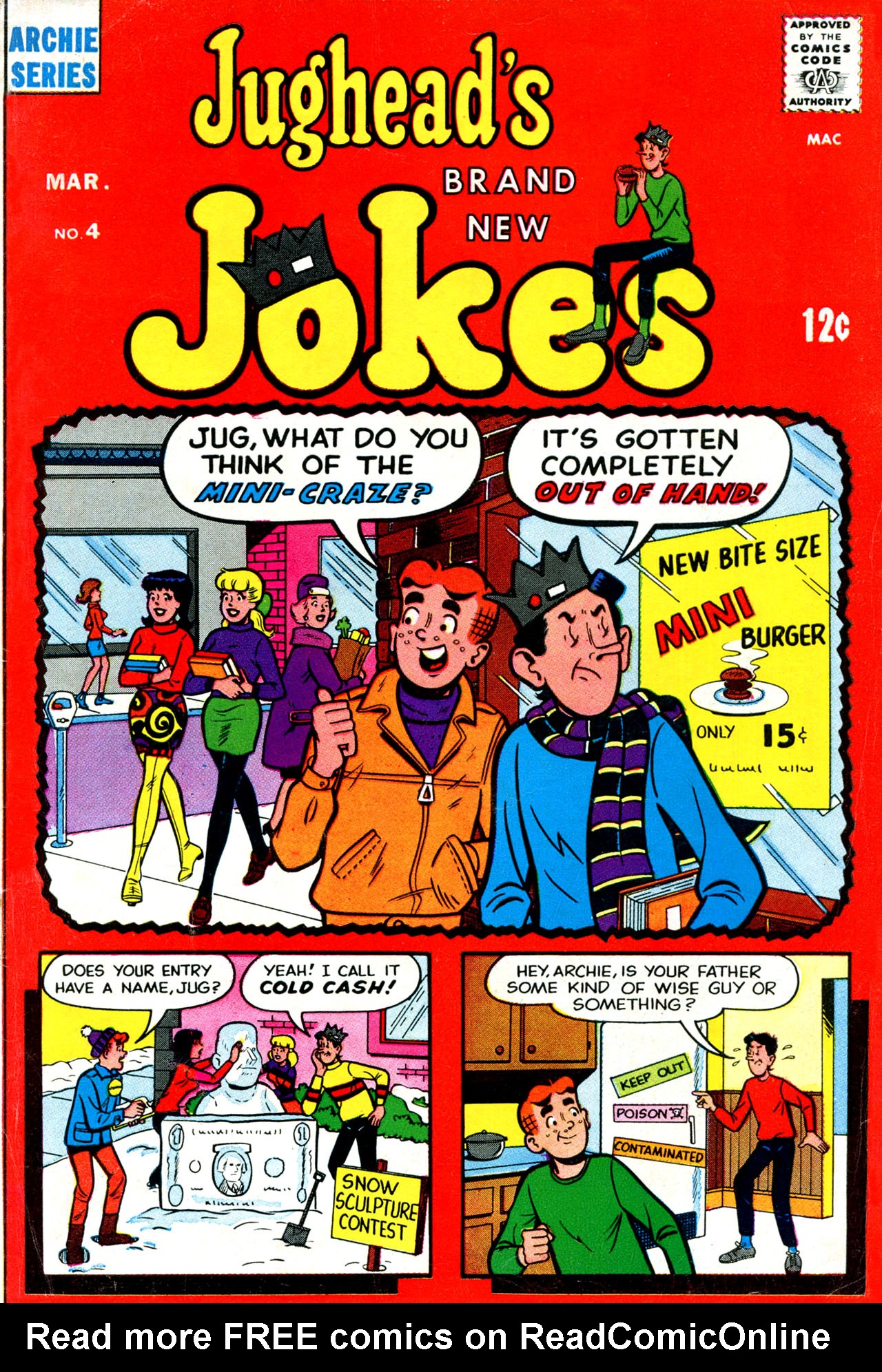Read online Jughead's Jokes comic -  Issue #4 - 1