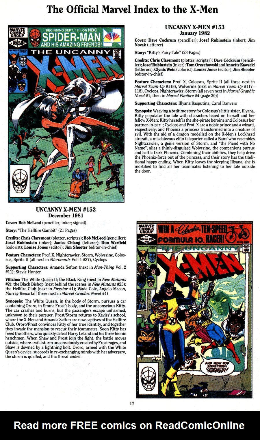 Read online The Official Marvel Index To The X-Men (1994) comic -  Issue #3 - 19