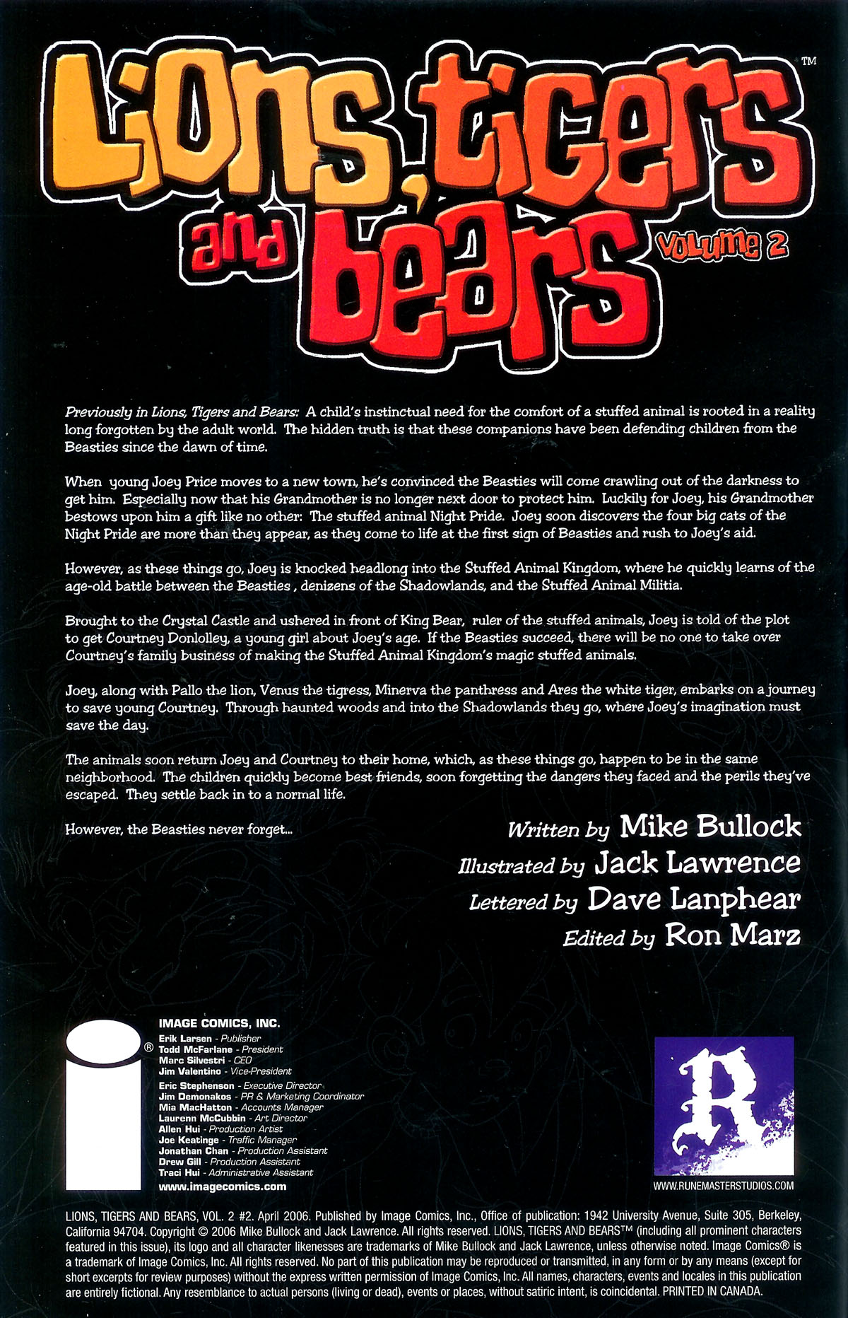 Read online Lions, Tigers and Bears (2006) comic -  Issue #2 - 2