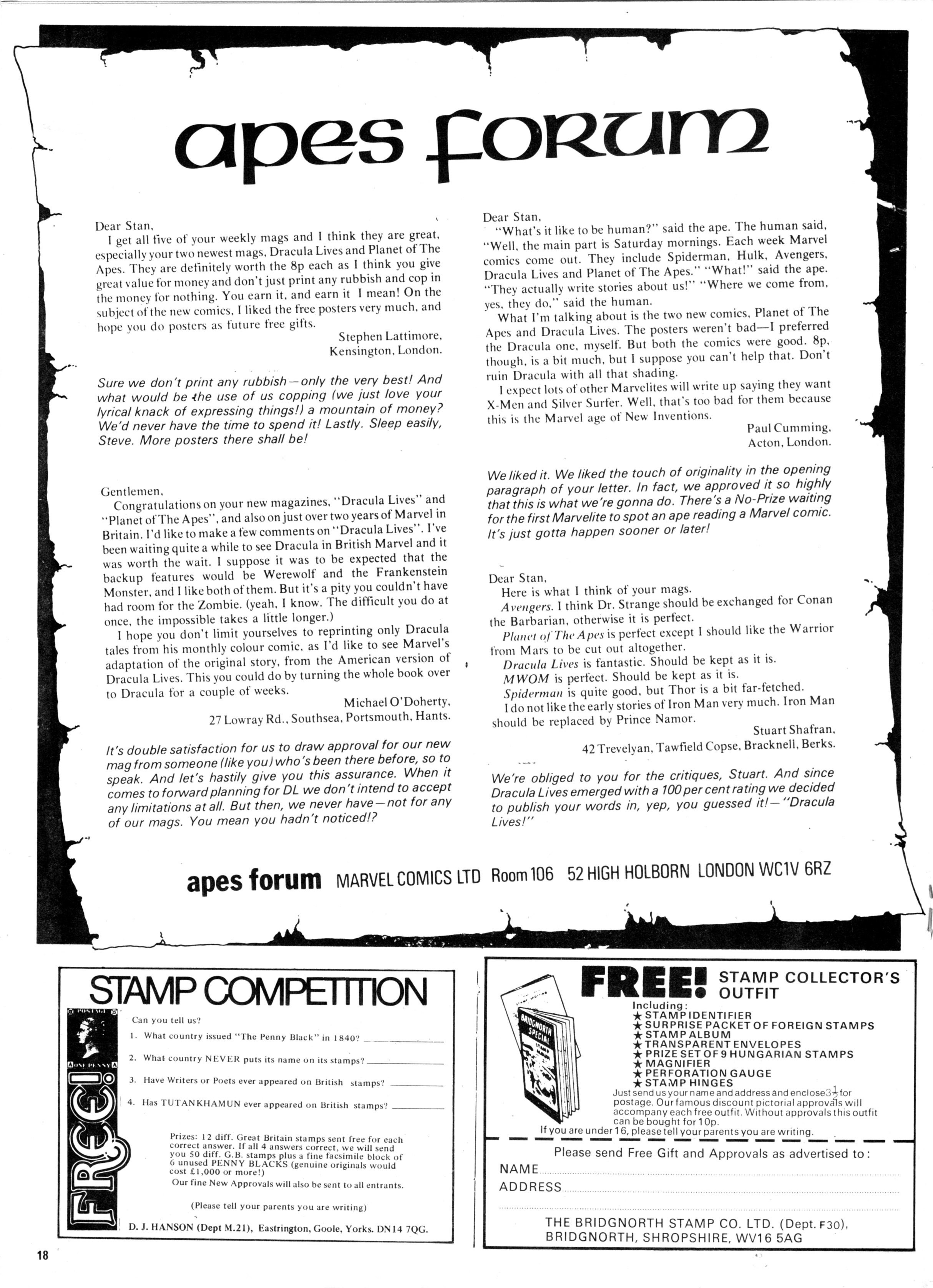 Read online Planet of the Apes (1974) comic -  Issue #14 - 18