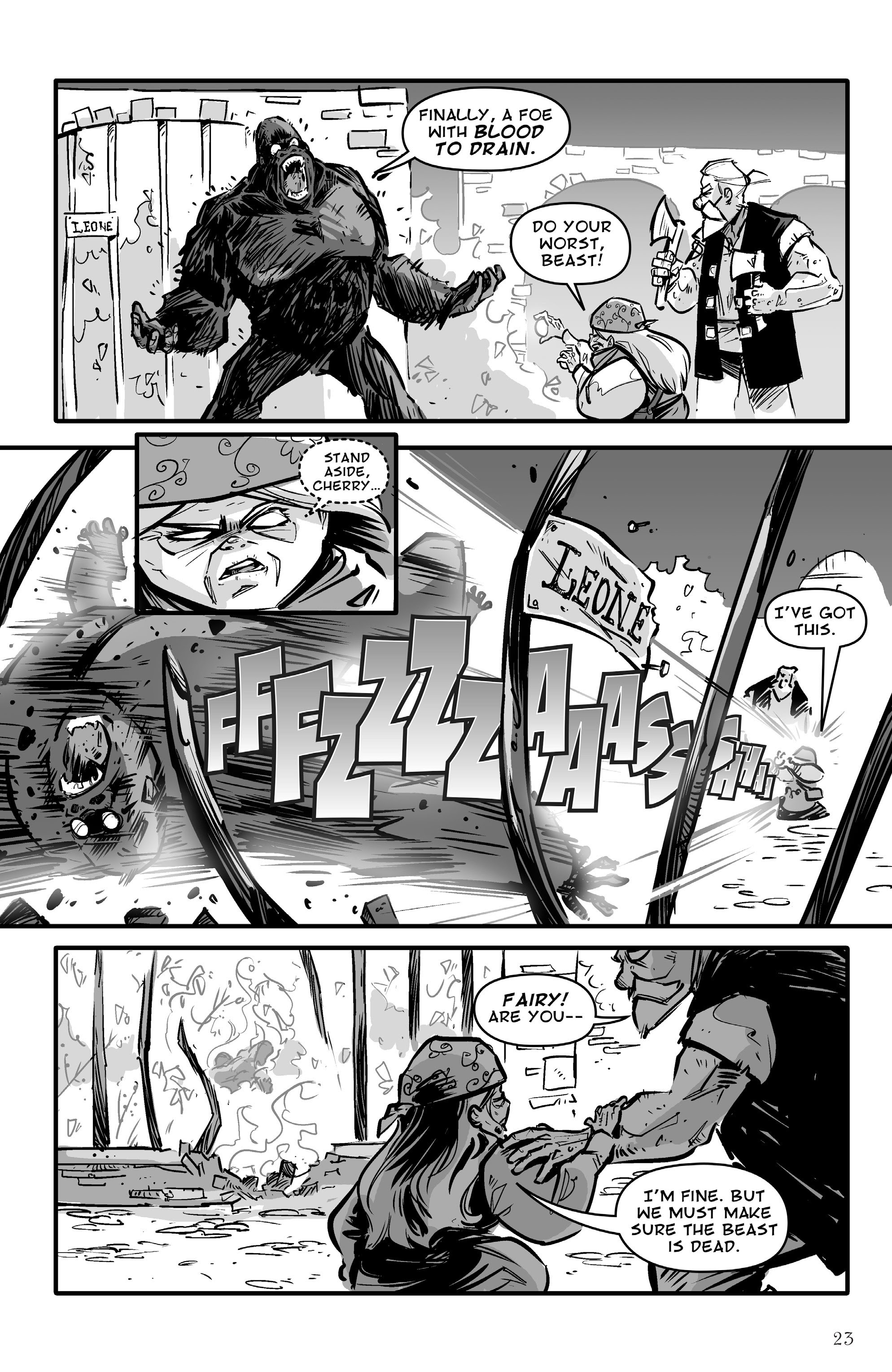 Read online Pinocchio, Vampire Slayer Versus the Vampire Zoo comic -  Issue # Full - 24