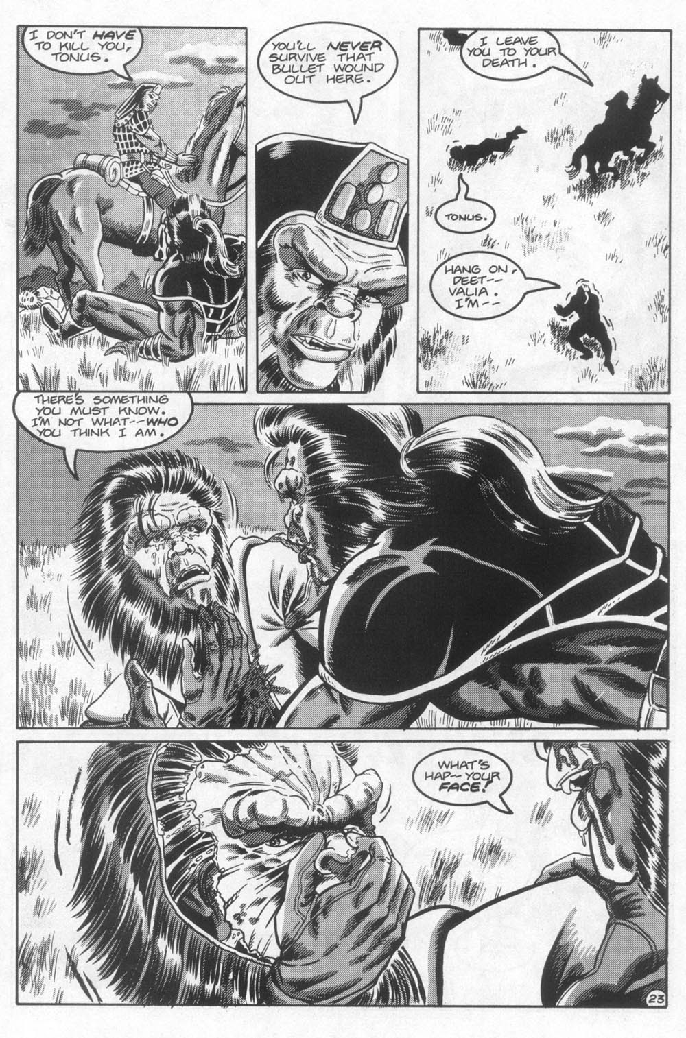Read online Planet of the Apes: Blood of the Apes comic -  Issue #4 - 24