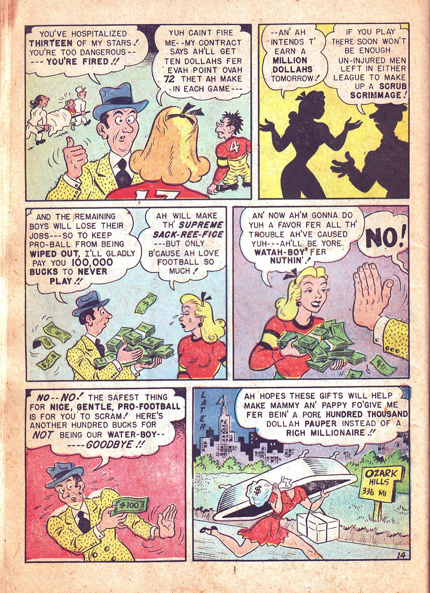 Read online Babe (1948) comic -  Issue #4 - 16