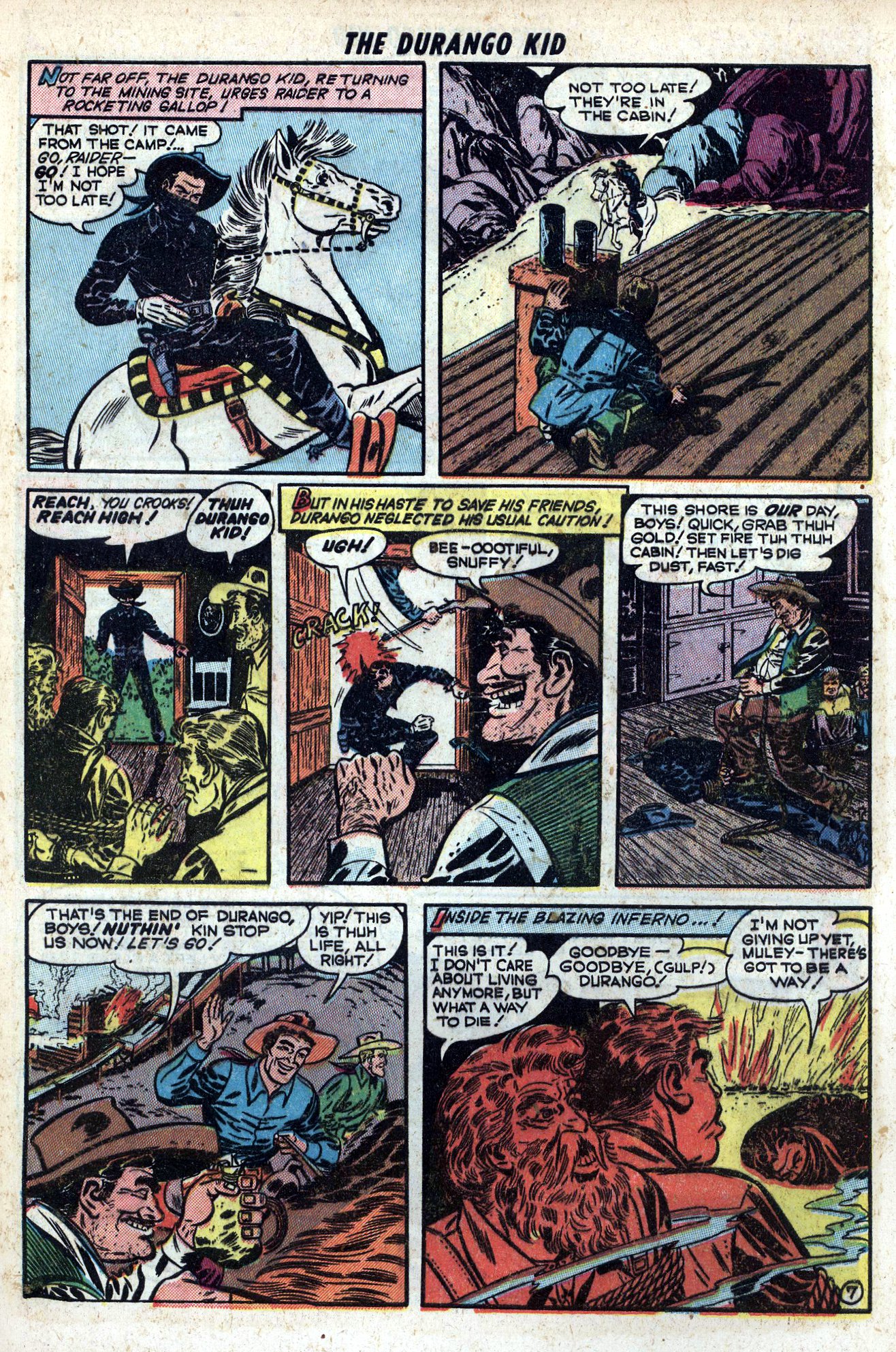 Read online Charles Starrett as The Durango Kid comic -  Issue #5 - 9