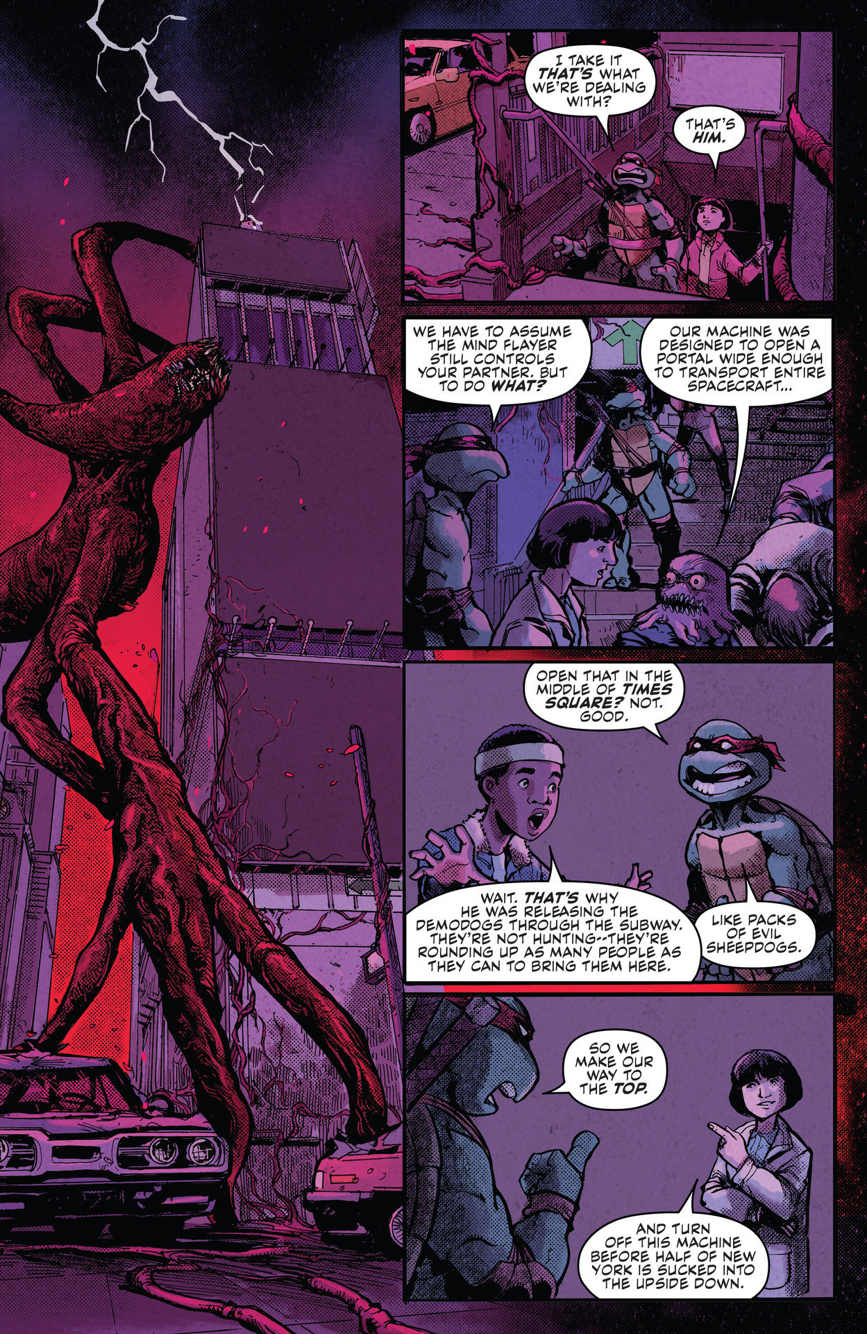 Read online Teenage Mutant Ninja Turtles x Stranger Things comic -  Issue #4 - 11