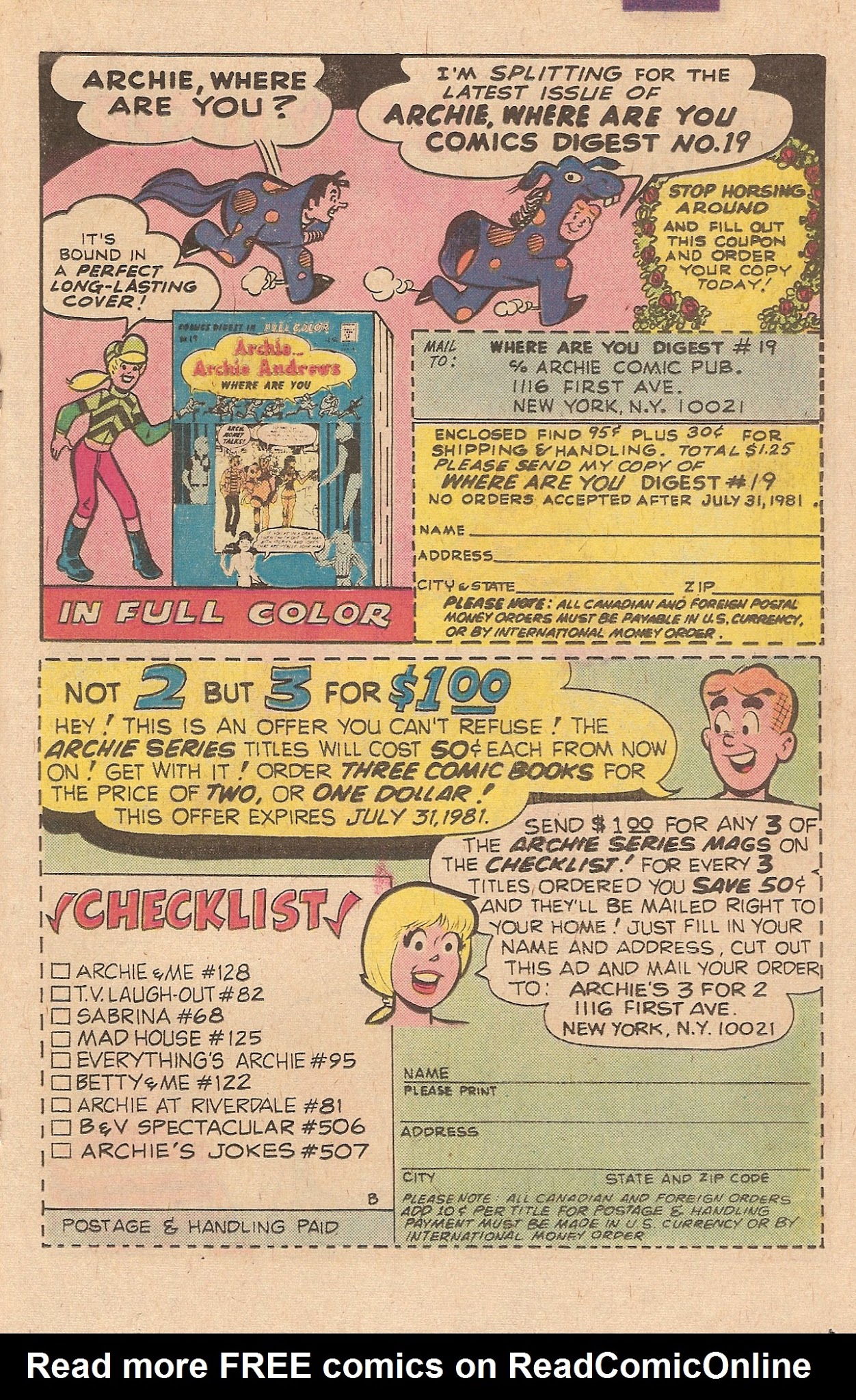 Read online Archie's Girls Betty and Veronica comic -  Issue #307 - 19