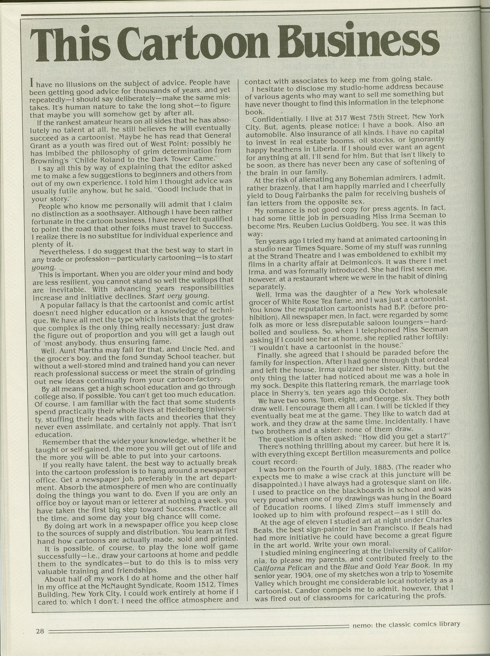 Read online Nemo: The Classic Comics Library comic -  Issue #24 - 28