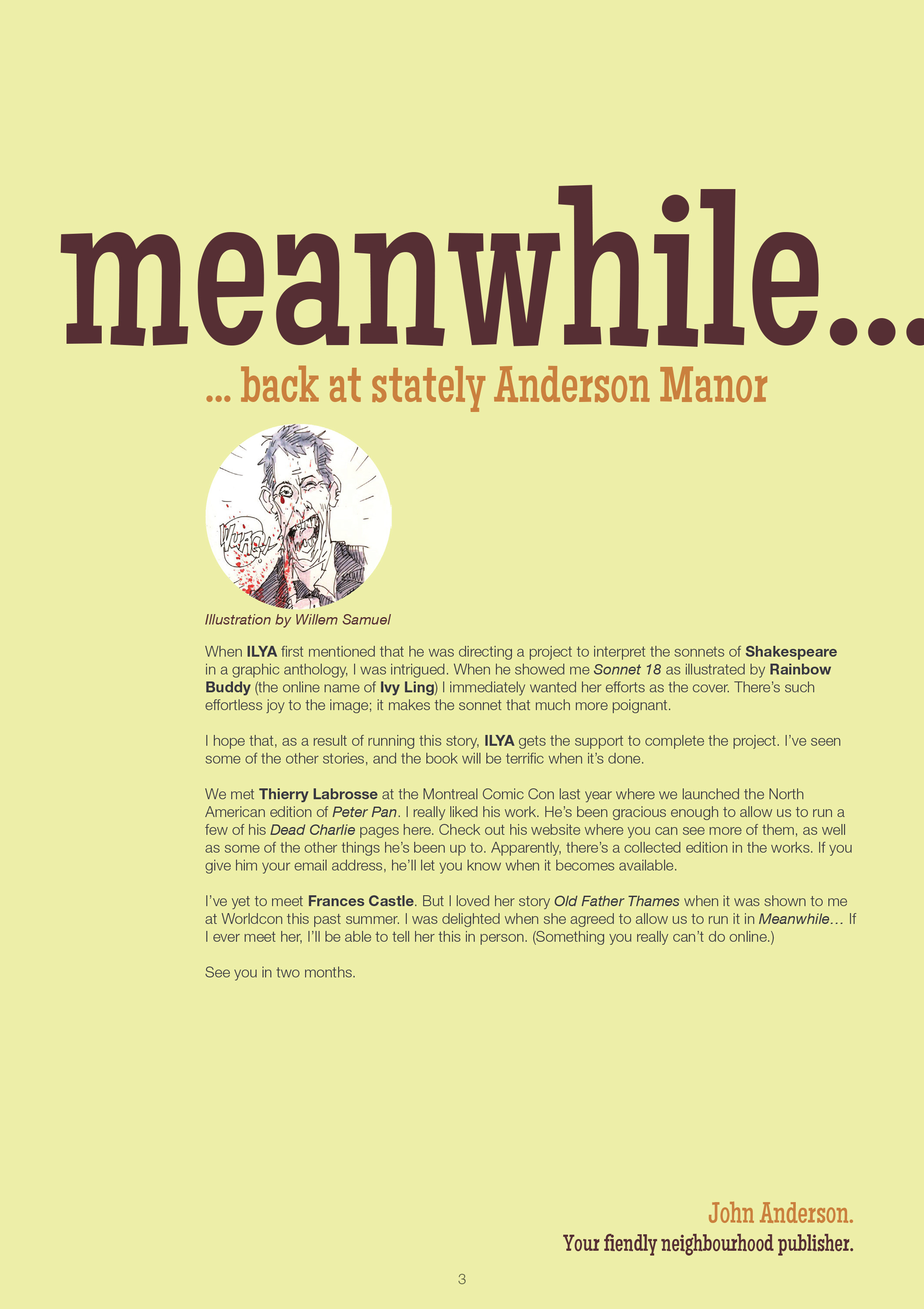 Read online Meanwhile... comic -  Issue #3 - 3