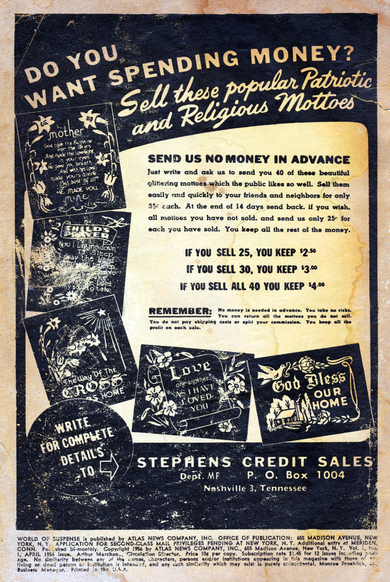 Read online World of Suspense comic -  Issue #1 - 2