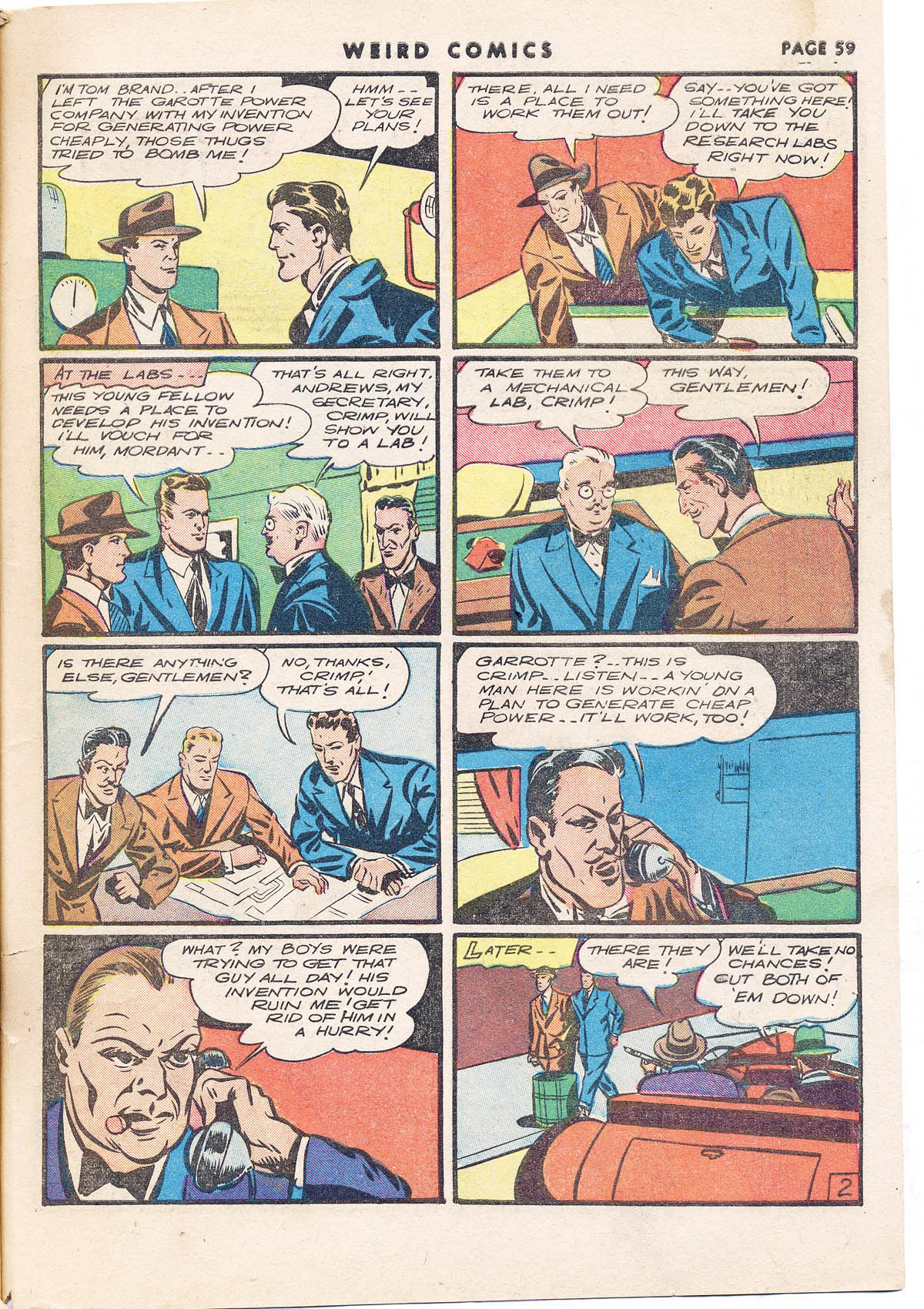 Read online Weird Comics comic -  Issue #13 - 59