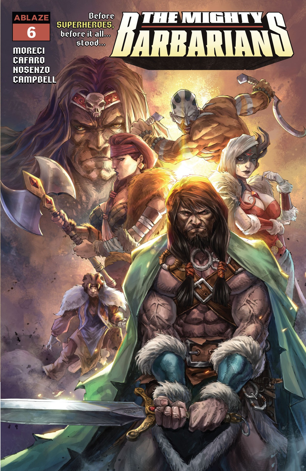 Read online The Mighty Barbarians comic -  Issue #6 - 1