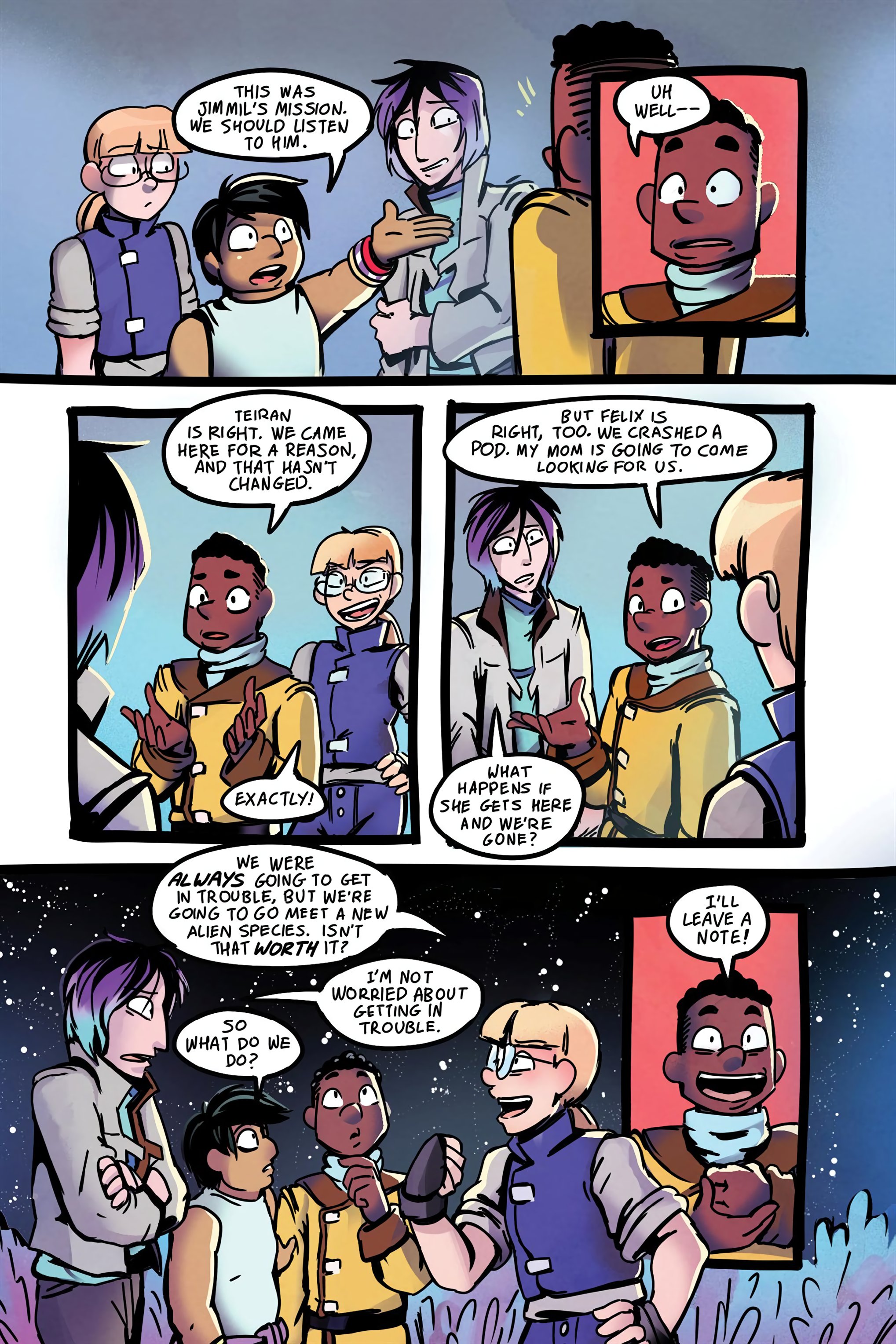 Read online Cosmic Cadets: Contact! comic -  Issue # TPB (Part 1) - 36