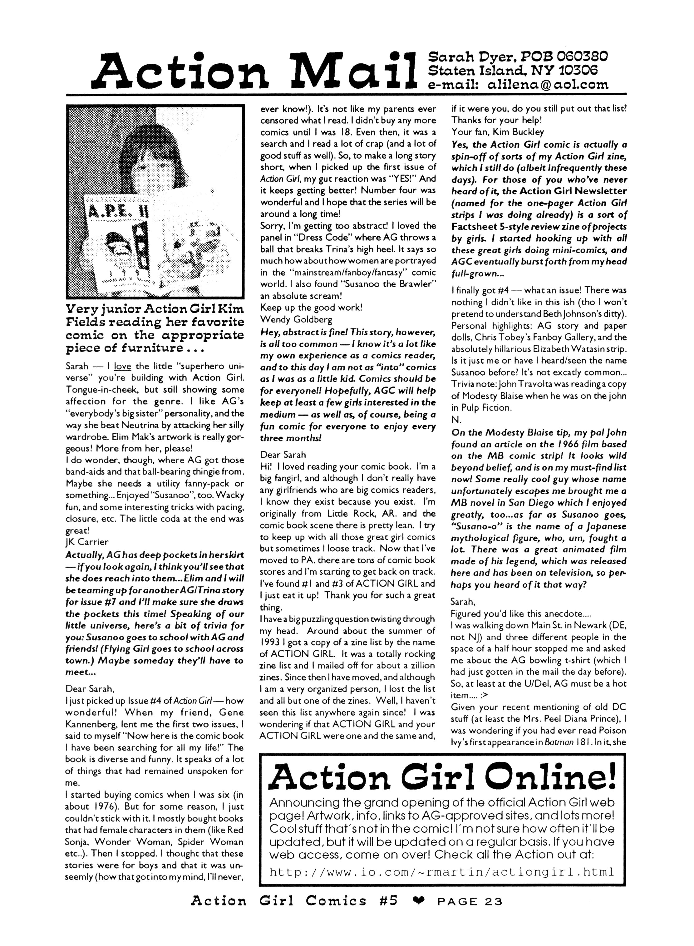 Read online Action Girl Comics comic -  Issue #5 - 25