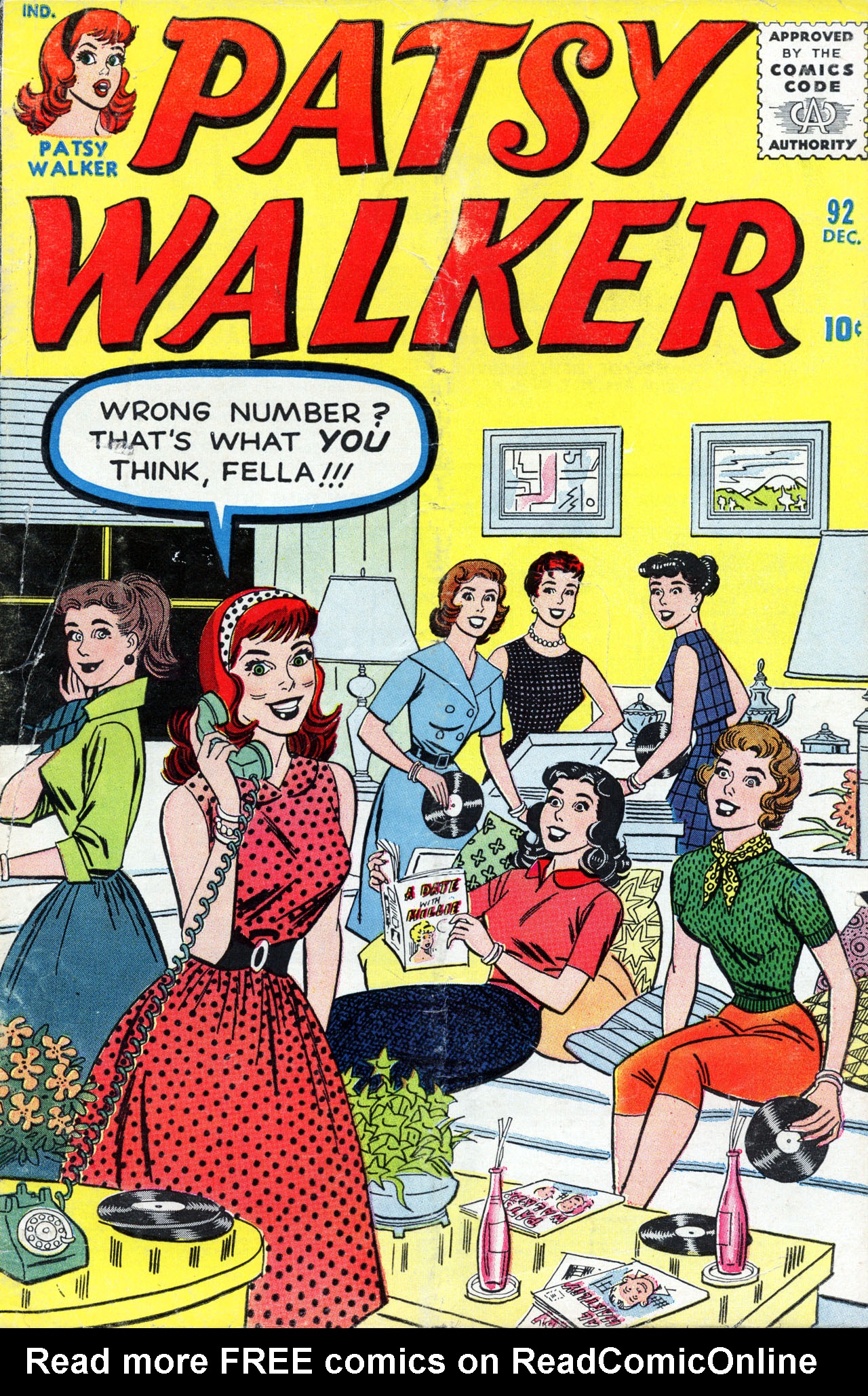 Read online Patsy Walker comic -  Issue #92 - 1