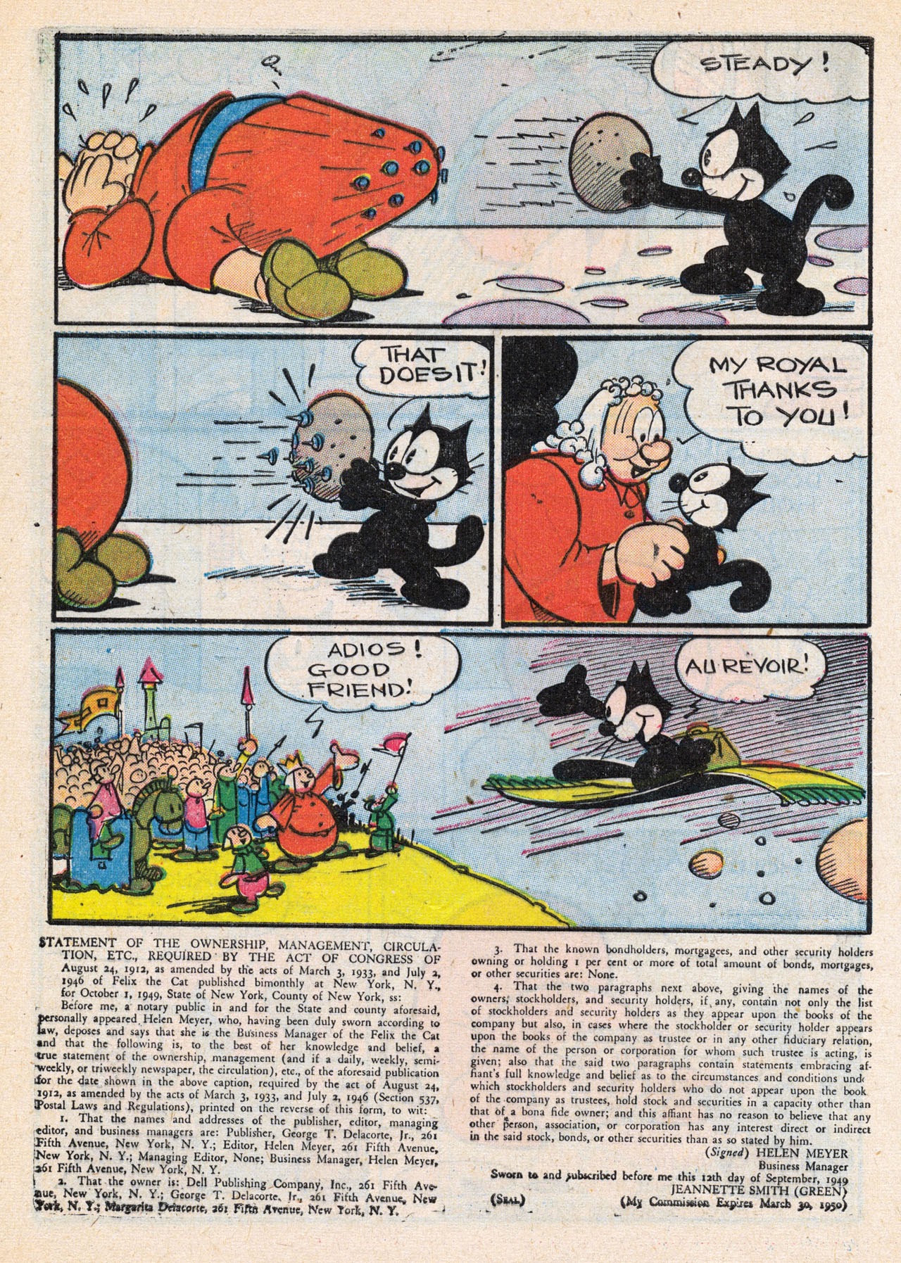 Read online Felix the Cat (1948) comic -  Issue #13 - 42