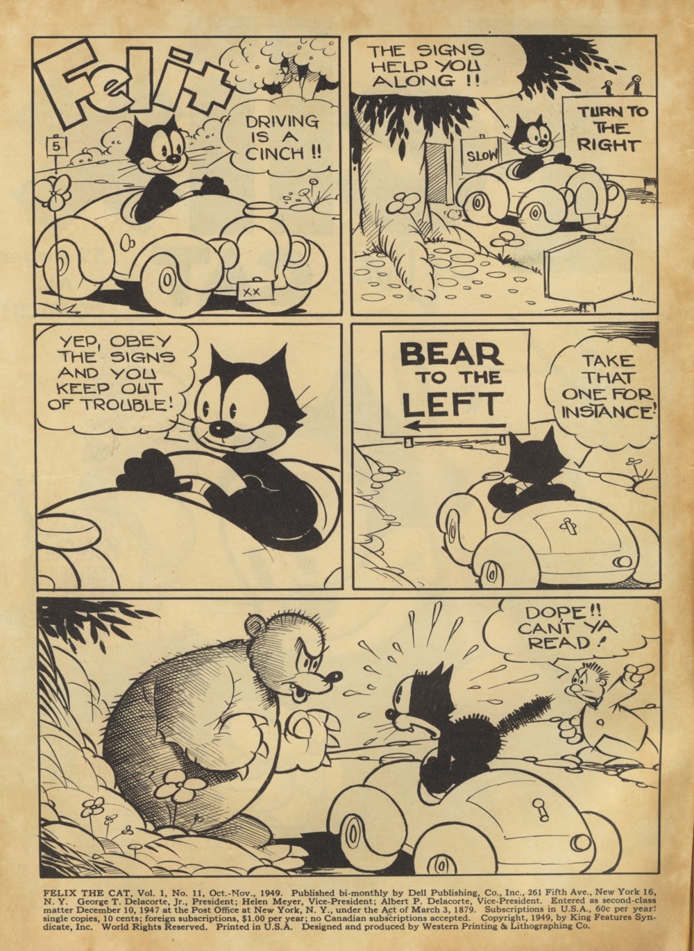 Read online Felix the Cat (1948) comic -  Issue #11 - 2