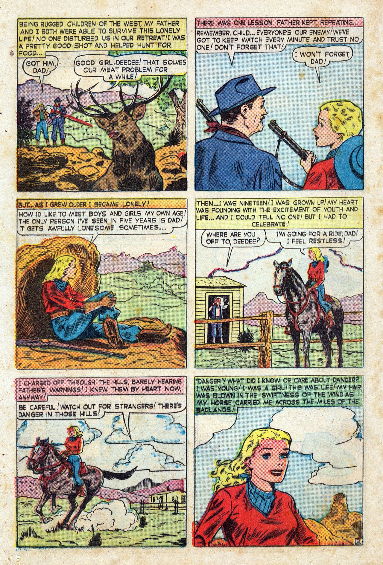 Read online Western Life Romances comic -  Issue #1 - 28