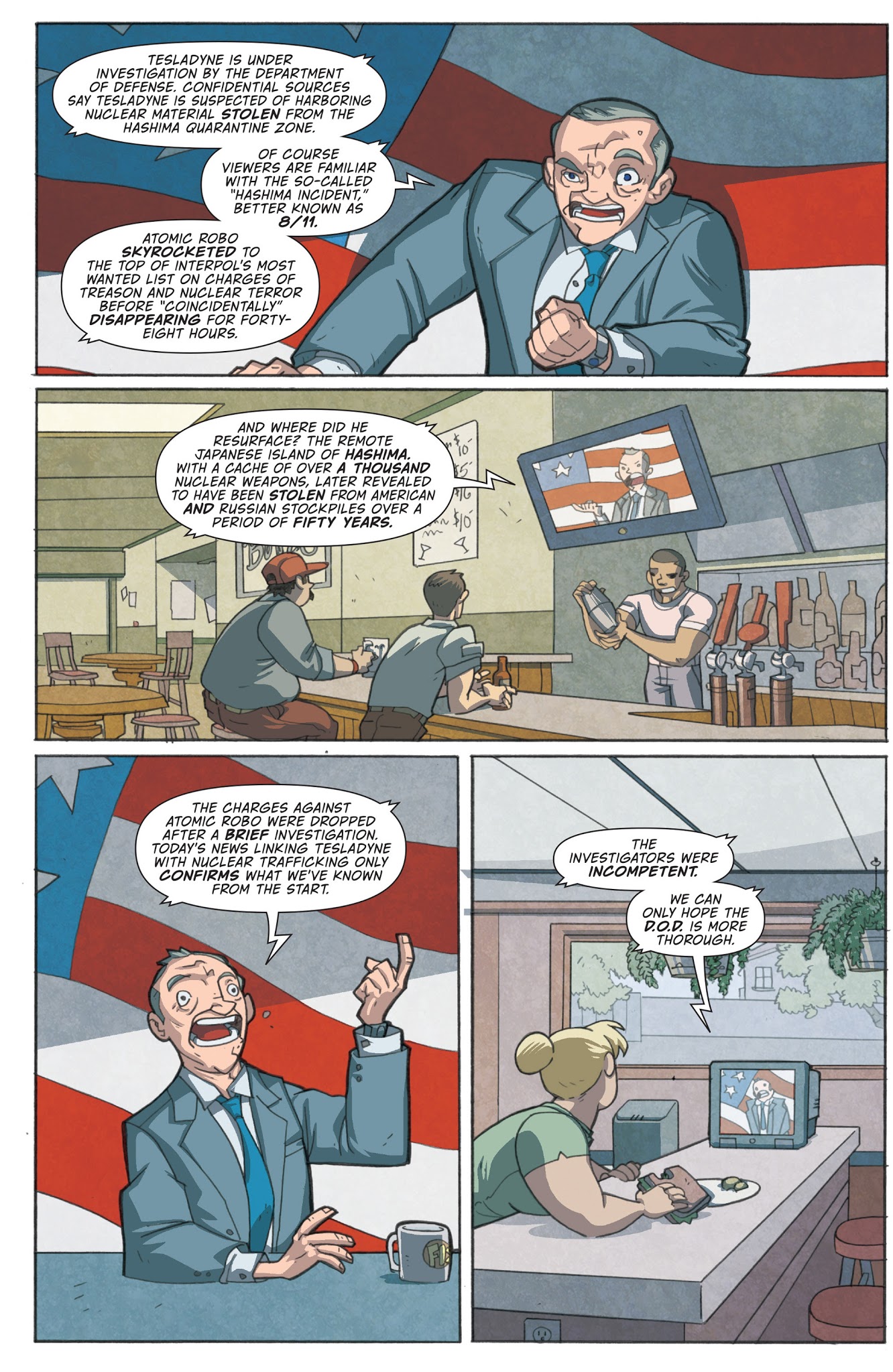 Read online Atomic Robo and the Savage Sword of Dr. Dinosaur comic -  Issue #4 - 7