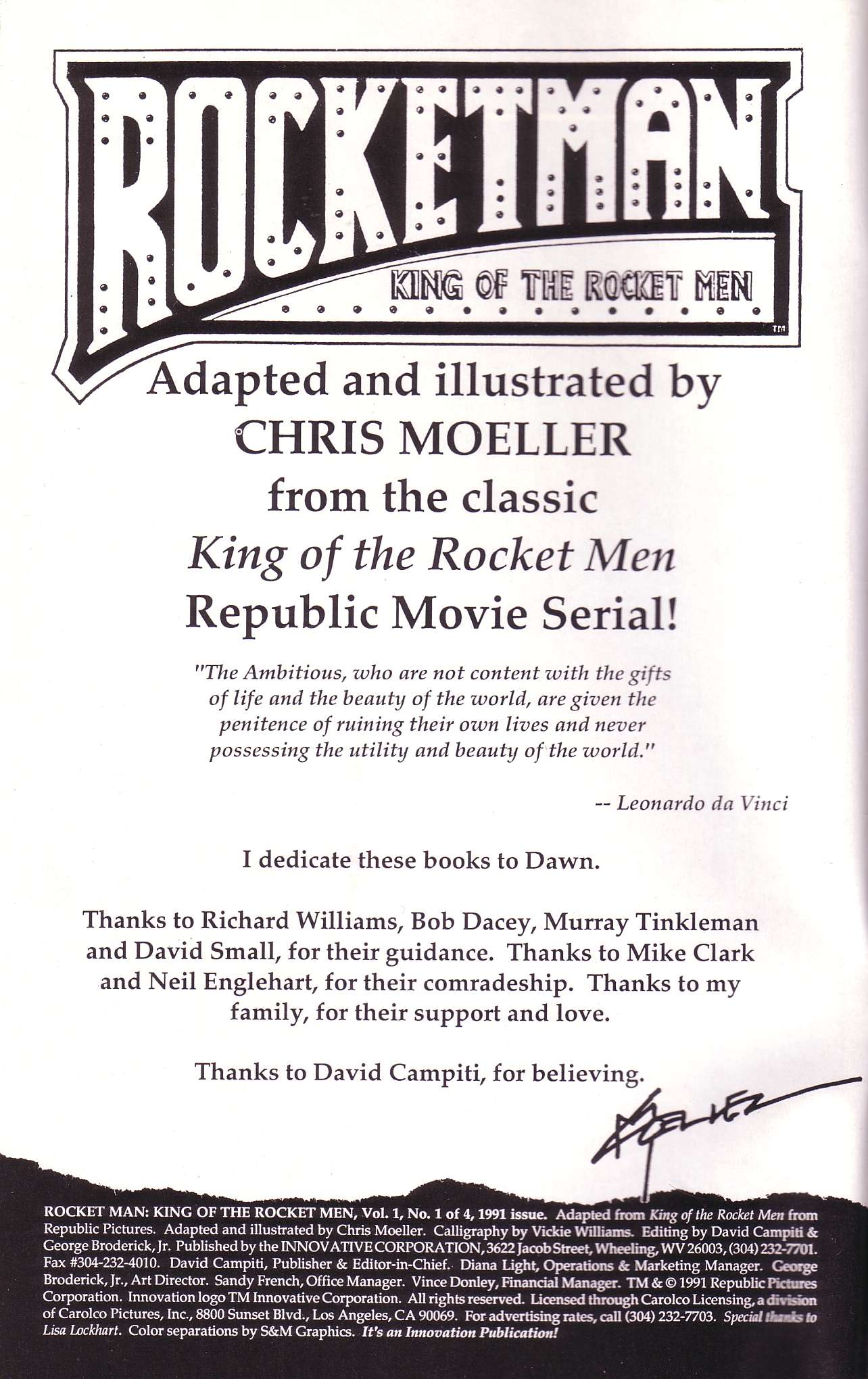 Read online Rocket Man: King of the Rocket Men comic -  Issue #1 - 2