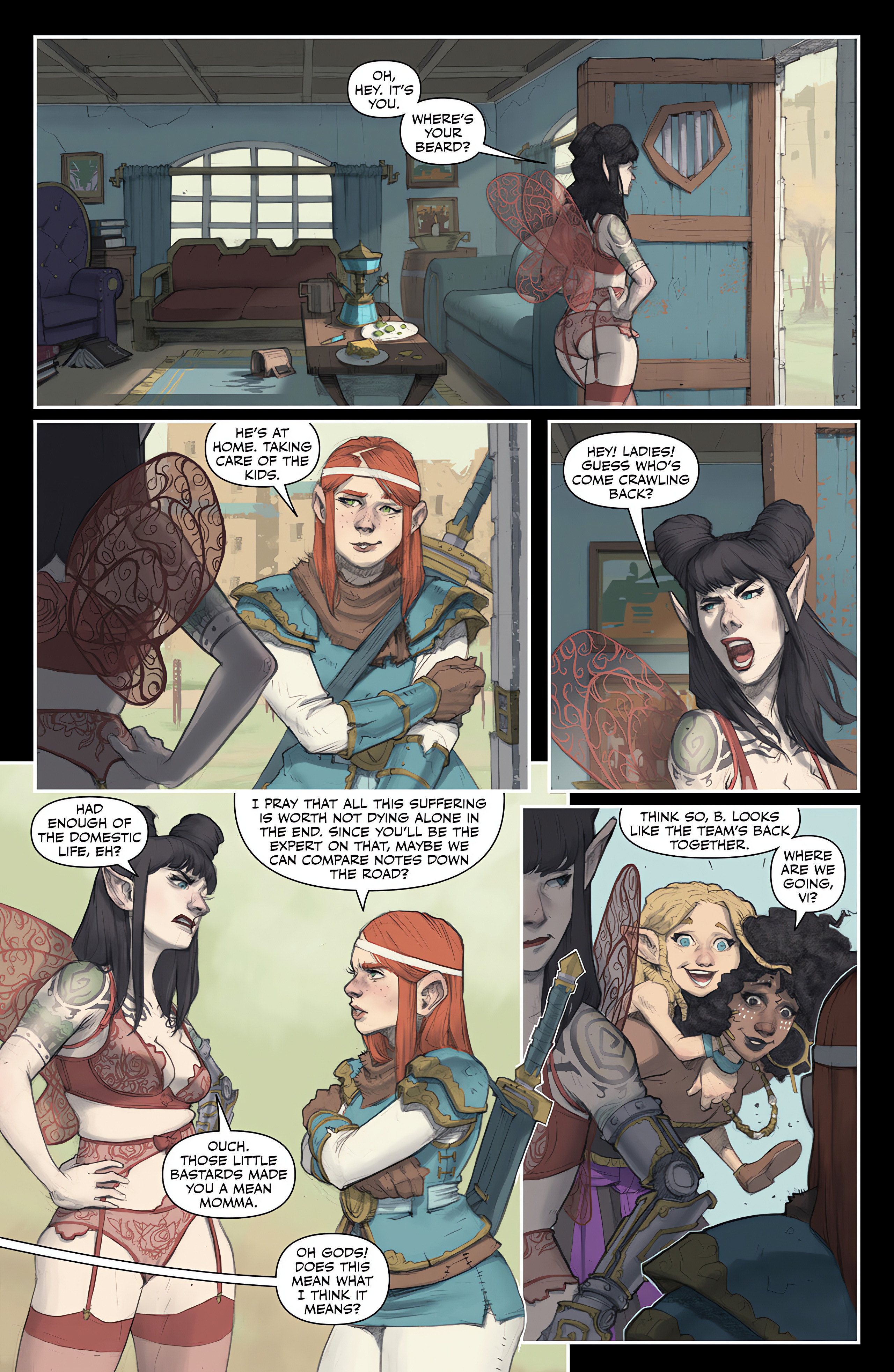Read online Rat Queens: Sisters Warriors Queens comic -  Issue # TPB - 15