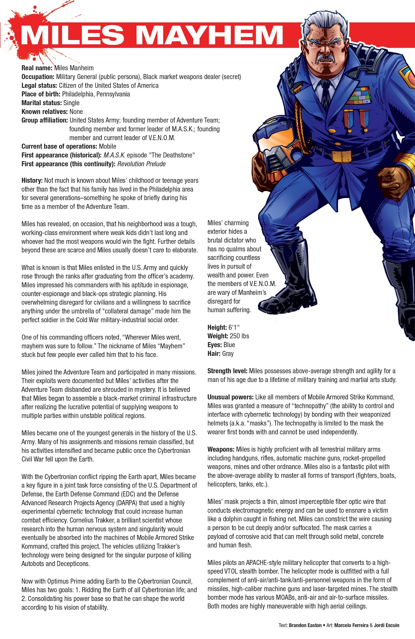 Read online Hasbro Heroes Sourcebook comic -  Issue #2 - 30