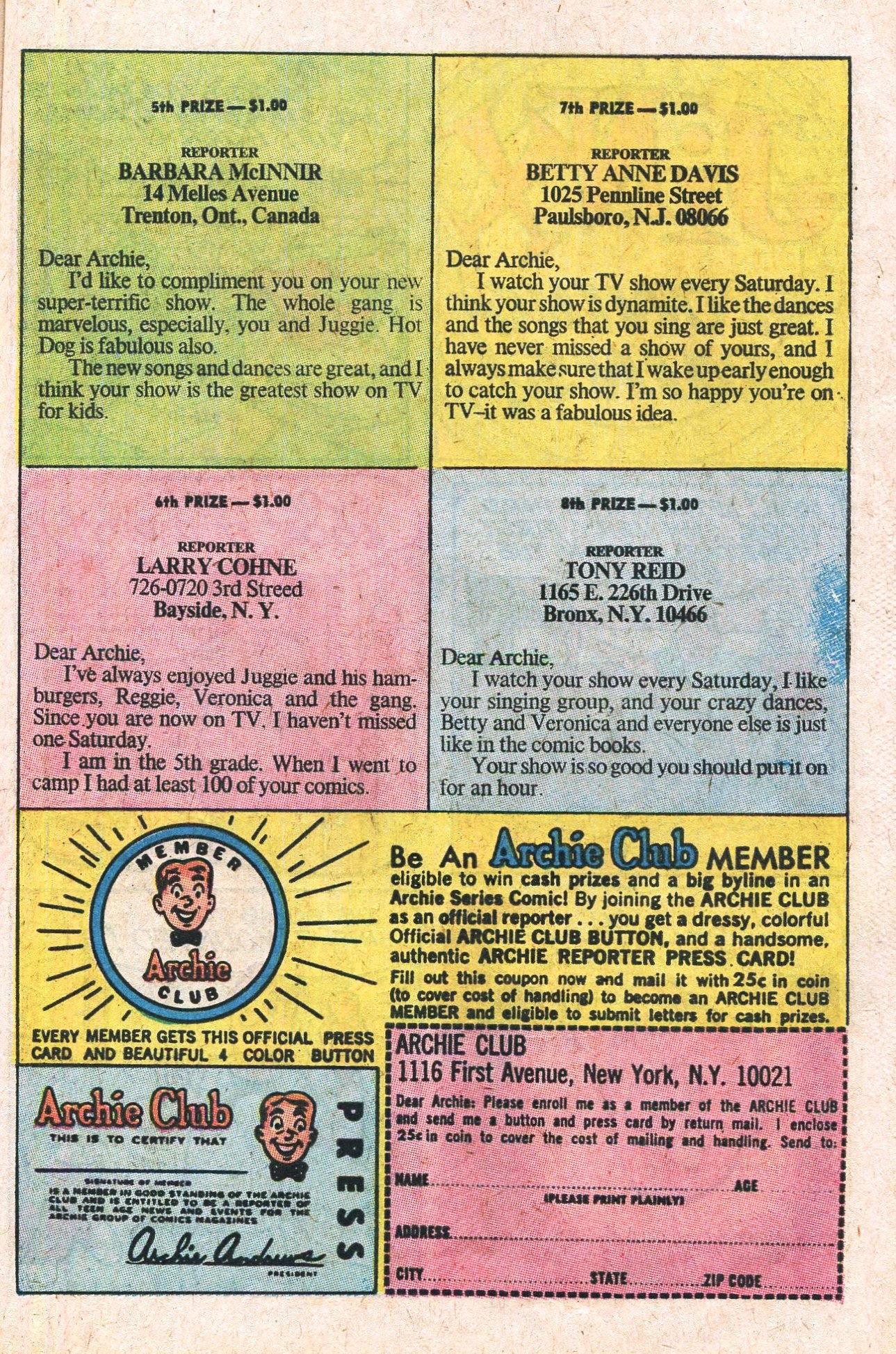 Read online Jughead's Jokes comic -  Issue #12 - 57