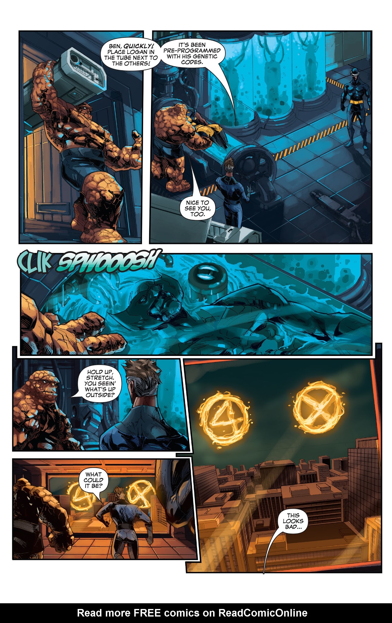 Read online X-Men/Fantastic Four comic -  Issue #4 - 21