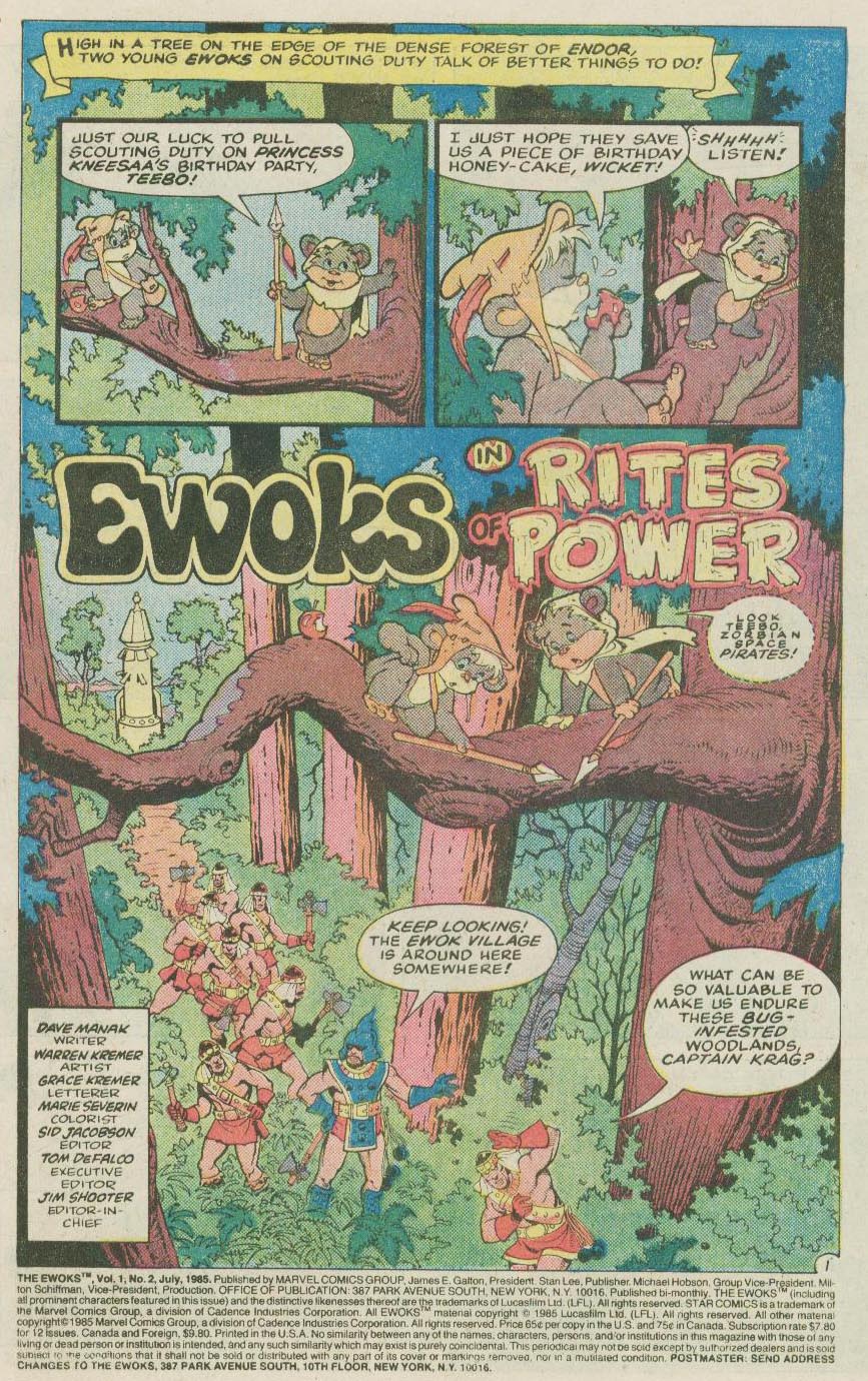 Read online Ewoks (1987) comic -  Issue #2 - 3