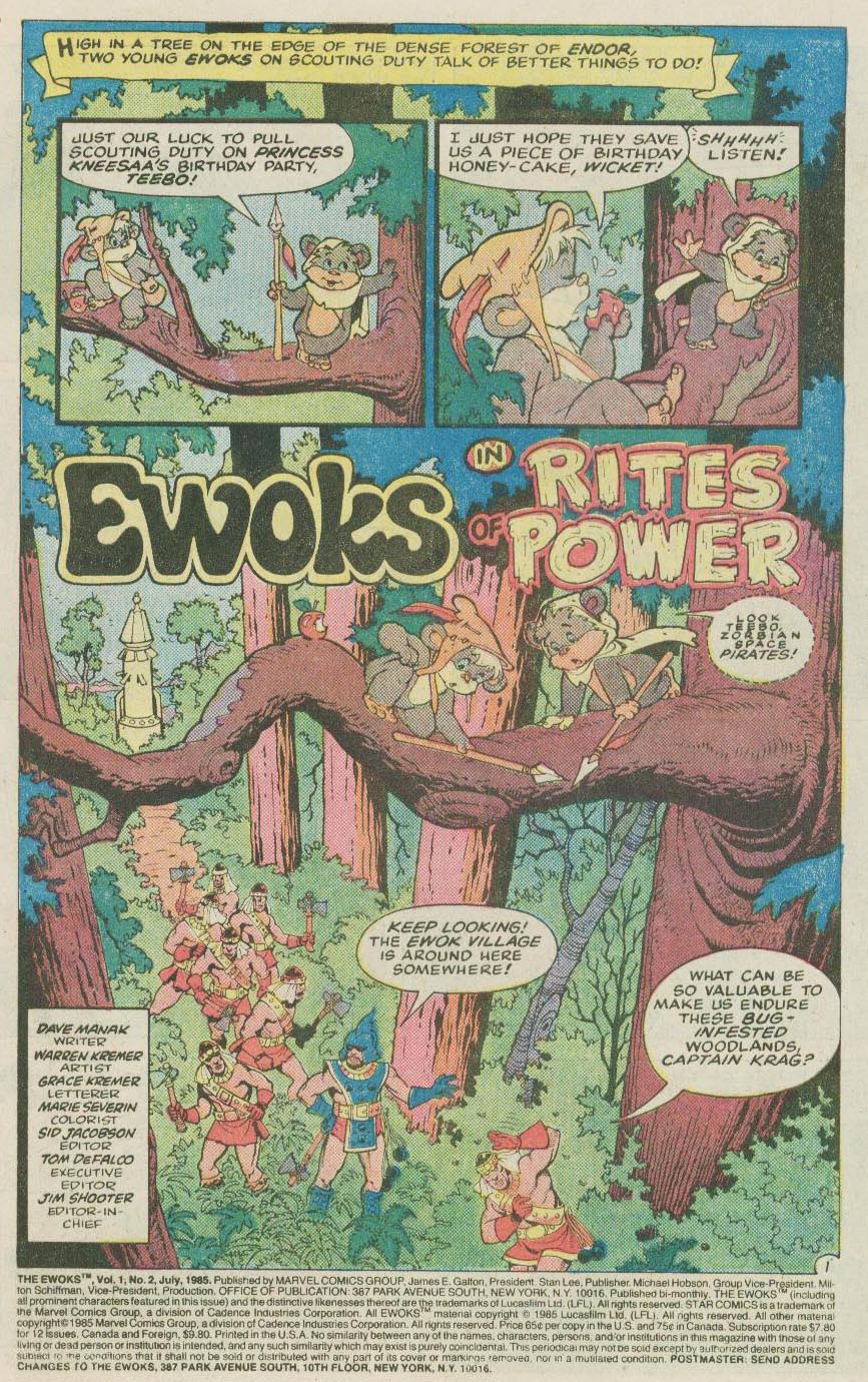 Read online Ewoks (1987) comic -  Issue #2 - 3