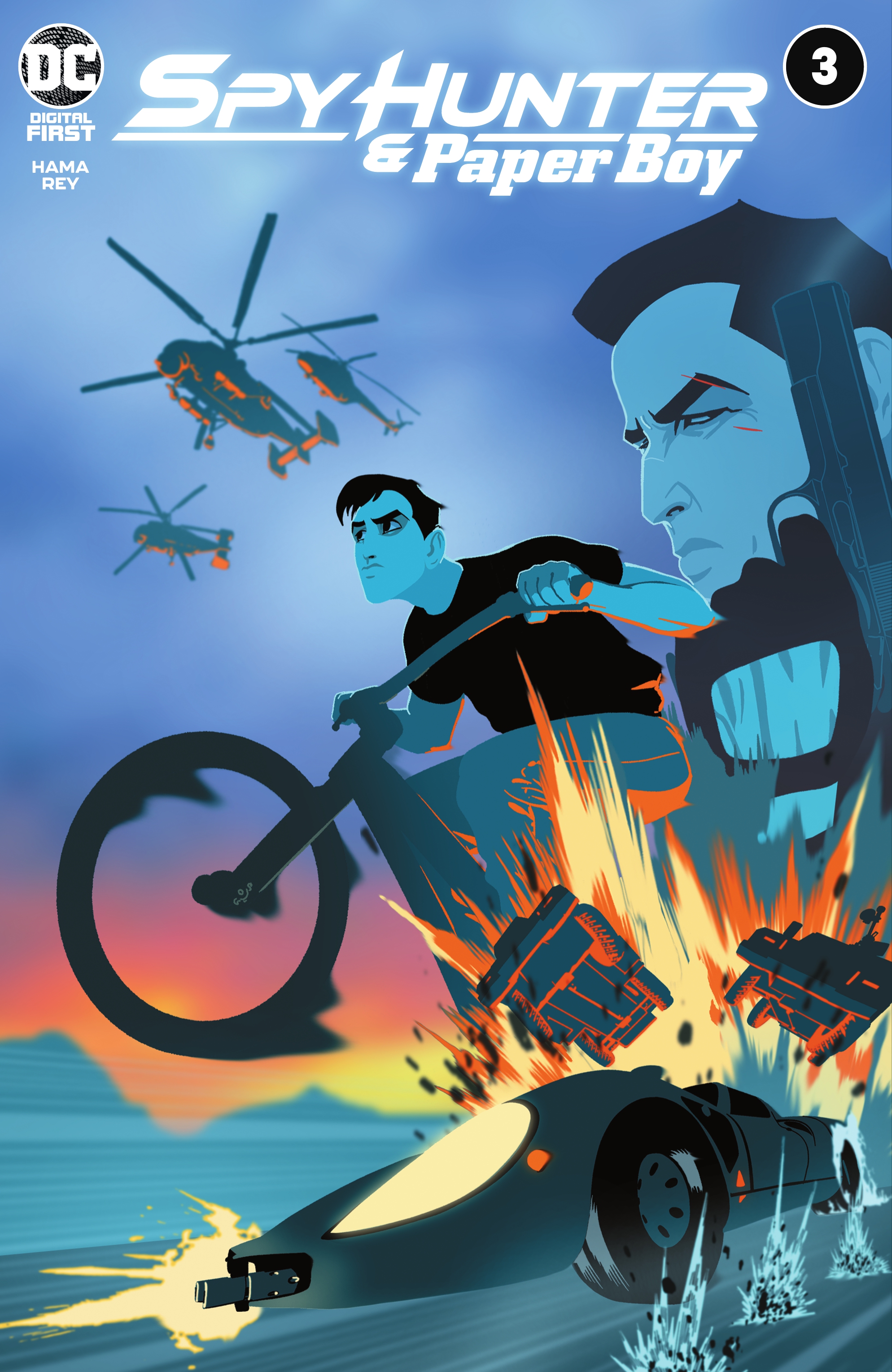 Read online Spy Hunter & Paper Boy comic -  Issue #3 - 1