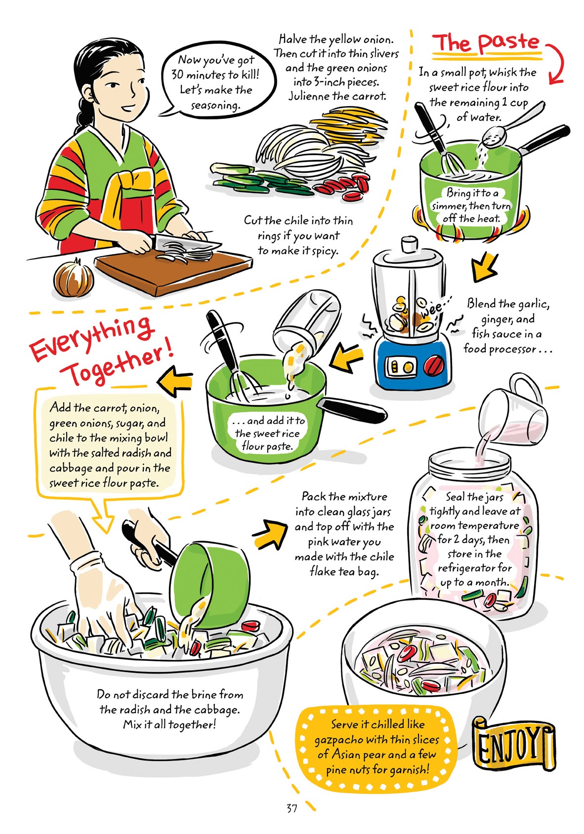 Read online Cook Korean! A Comic Book With Recipes comic -  Issue # TPB (Part 1) - 36