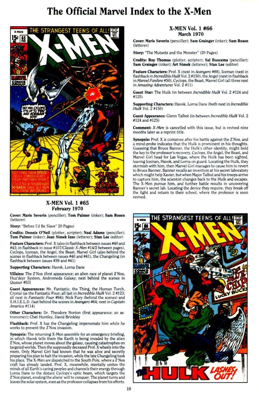 Read online The Official Marvel Index To The X-Men (1994) comic -  Issue #2 - 12