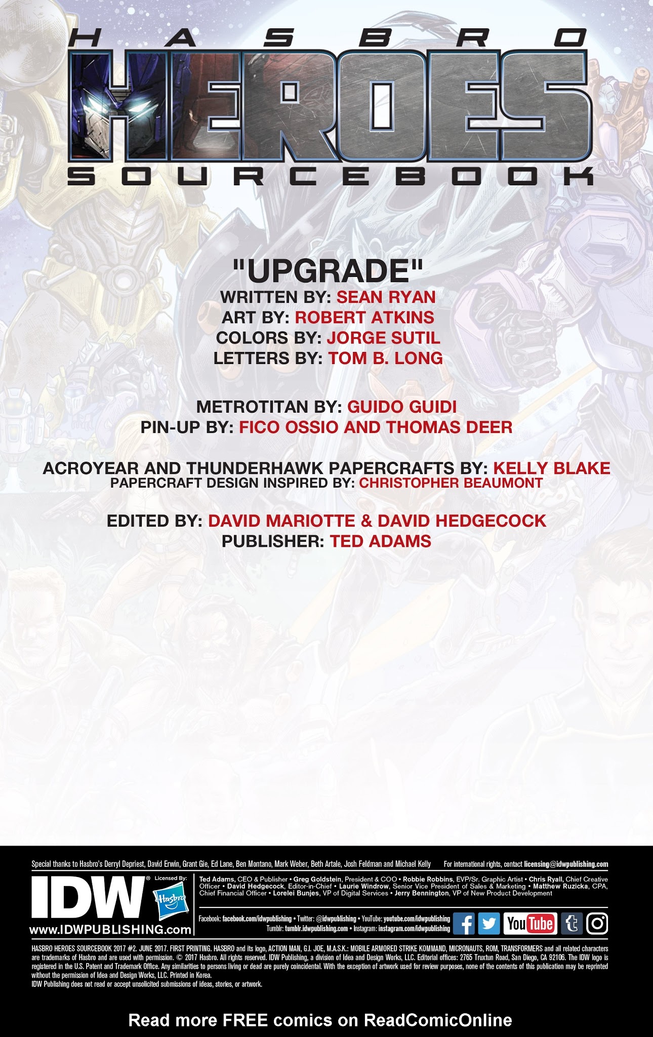 Read online Hasbro Heroes Sourcebook comic -  Issue #2 - 2