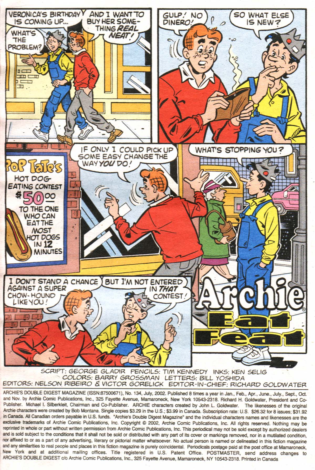 Read online Archie's Double Digest Magazine comic -  Issue #134 - 2
