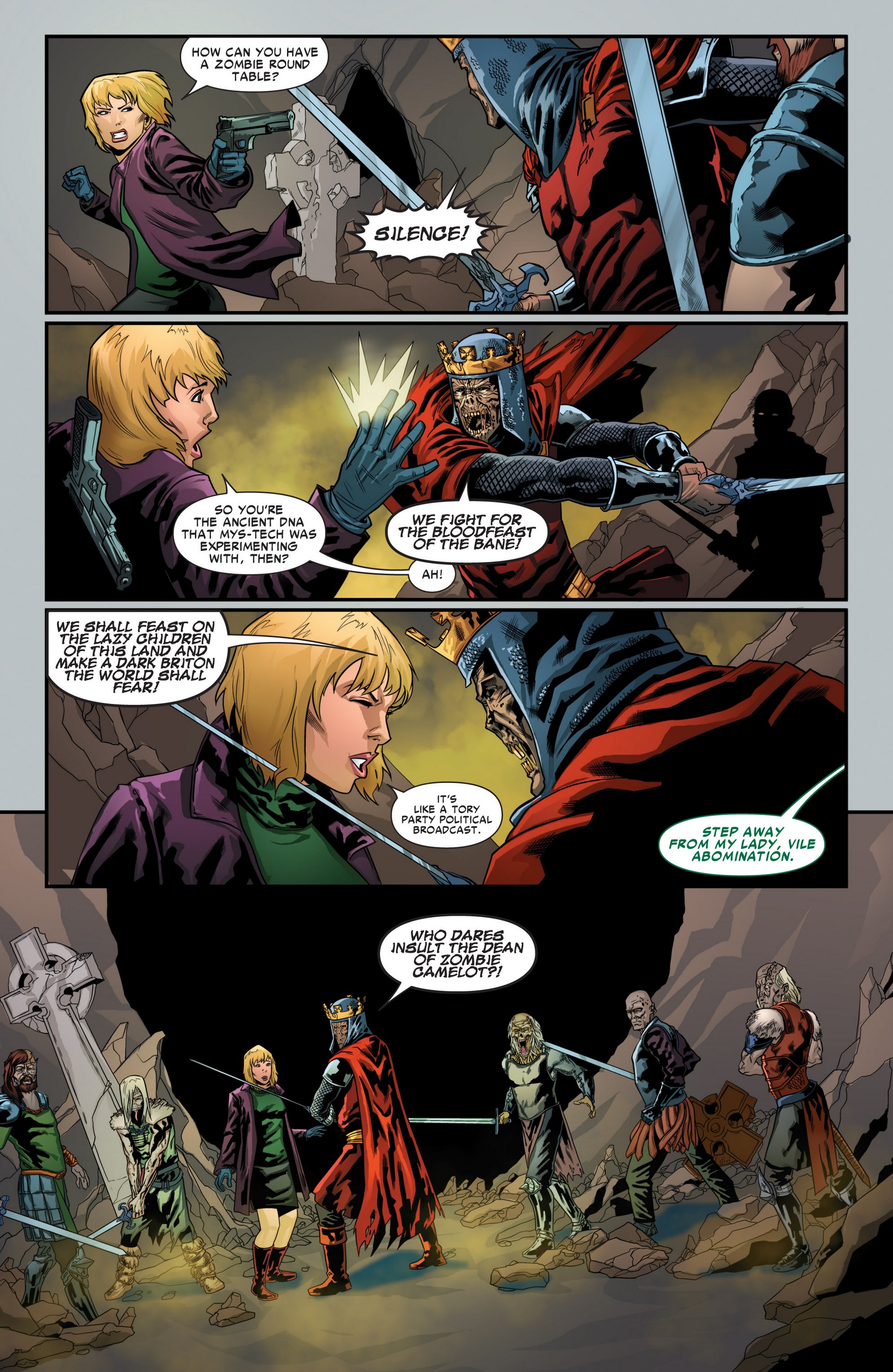 Read online Revolutionary War: Knights of Pendragon comic -  Issue # Full - 14