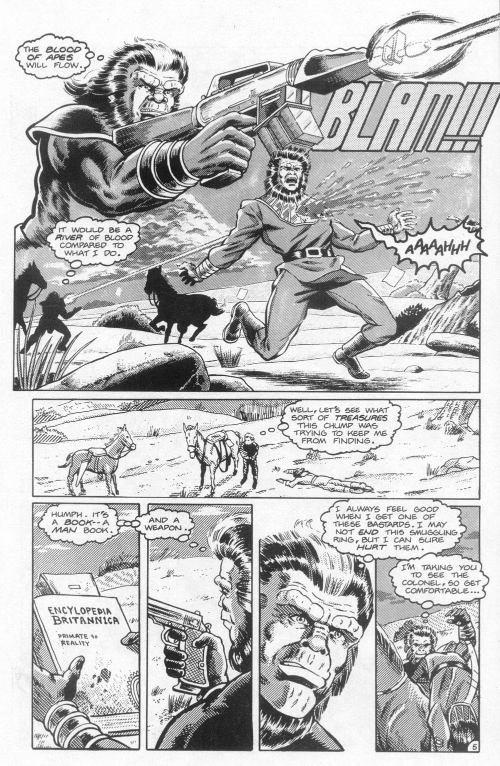 Read online Planet of the Apes: Blood of the Apes comic -  Issue #1 - 6