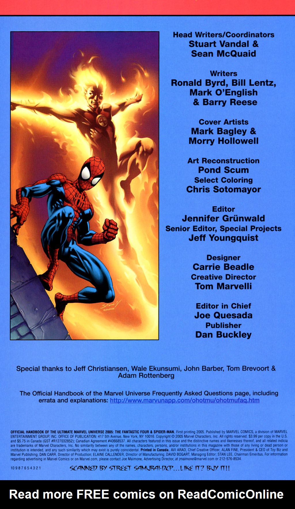 Read online Official Handbook of the Ultimate Marvel Universe 2005: The Fantastic Four & Spider-Man comic -  Issue # Full - 2