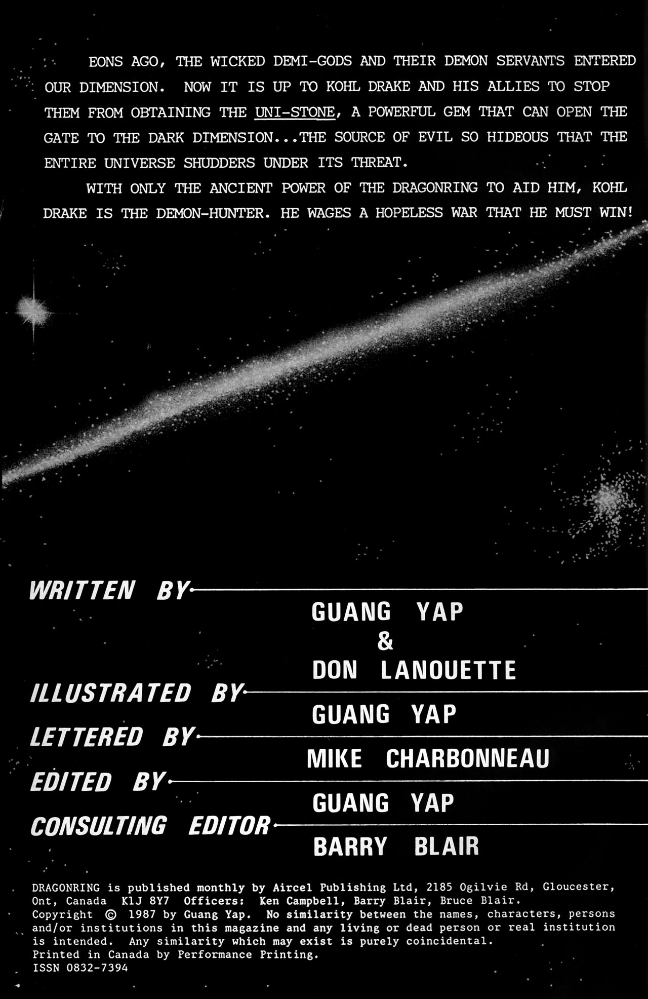 Read online Dragonring (1987) comic -  Issue #3 - 2