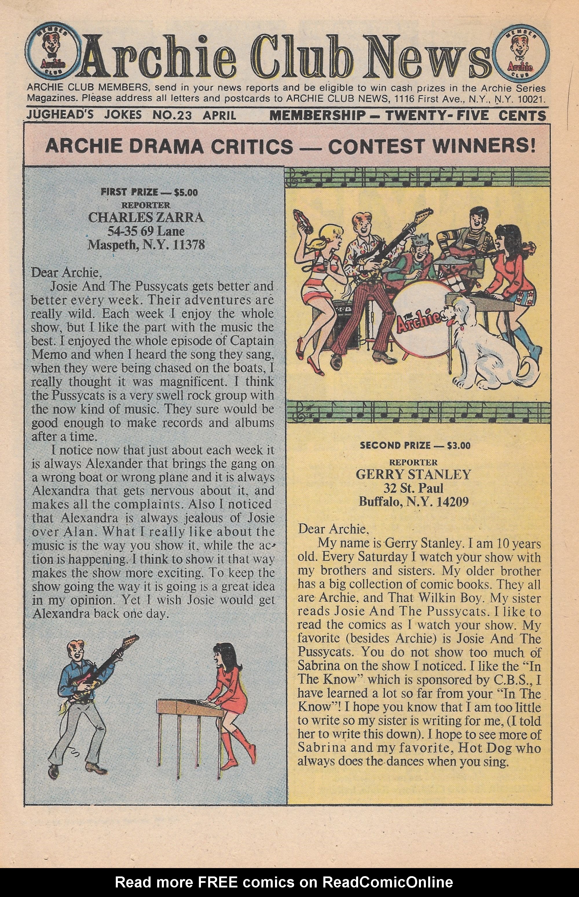 Read online Jughead's Jokes comic -  Issue #23 - 36