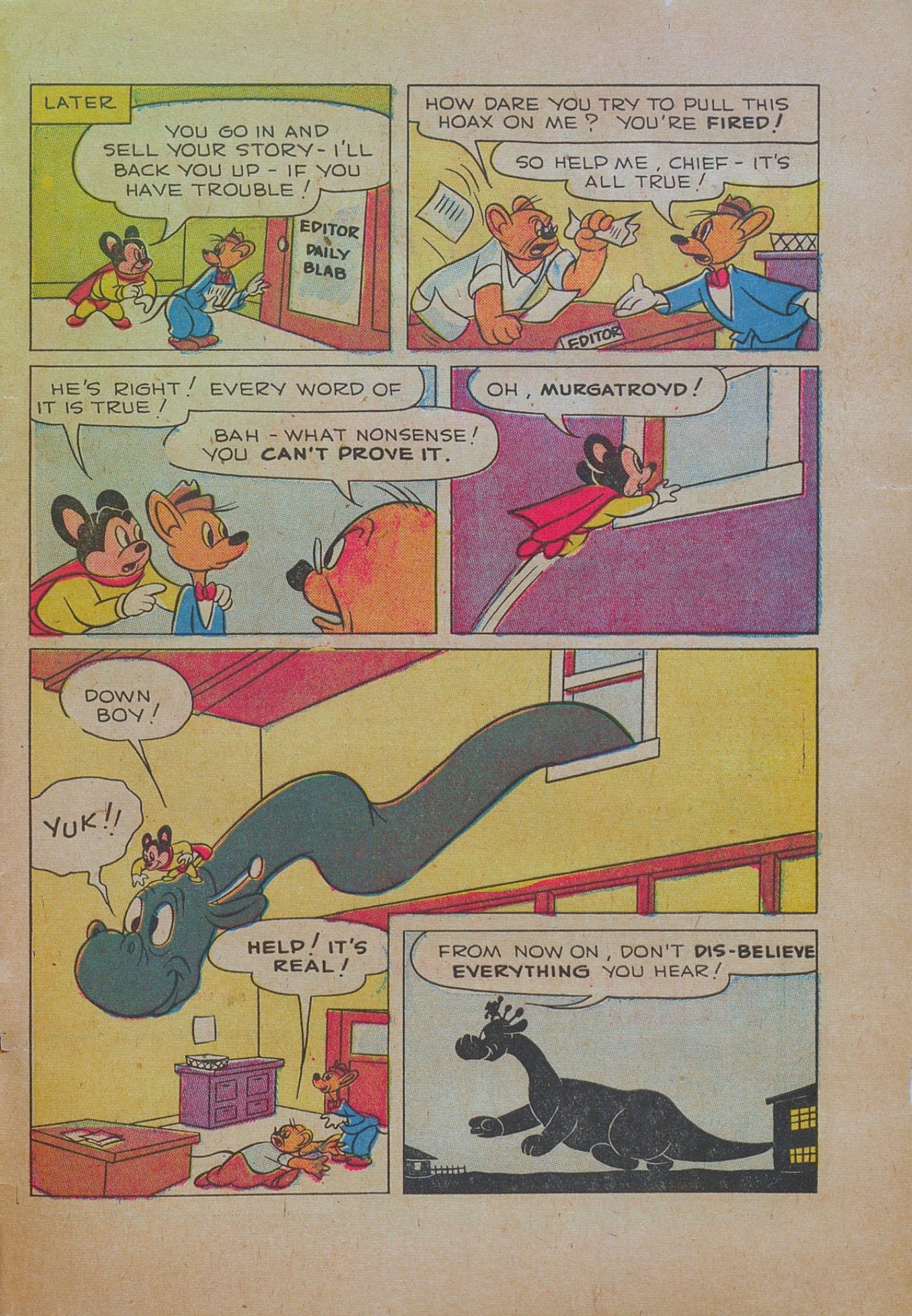 Read online Paul Terry's Mighty Mouse Comics comic -  Issue #34 - 33