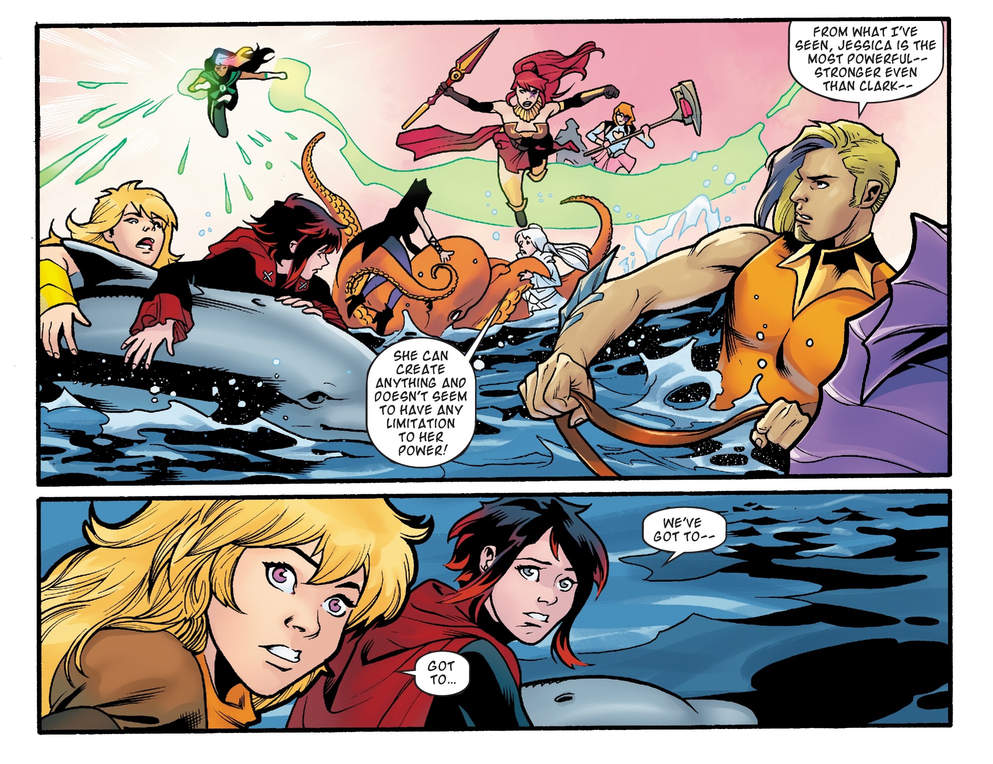Read online RWBY/Justice League comic -  Issue #12 - 11