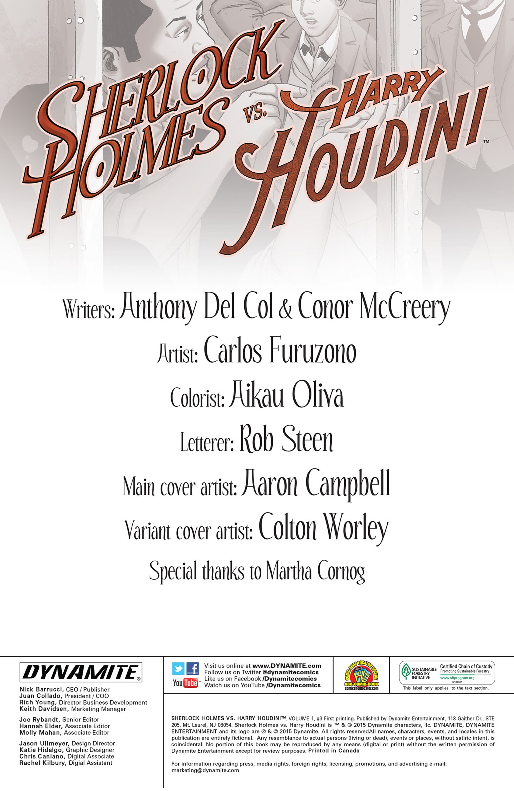 Read online Sherlock Holmes vs. Harry Houdini comic -  Issue #3 - 2