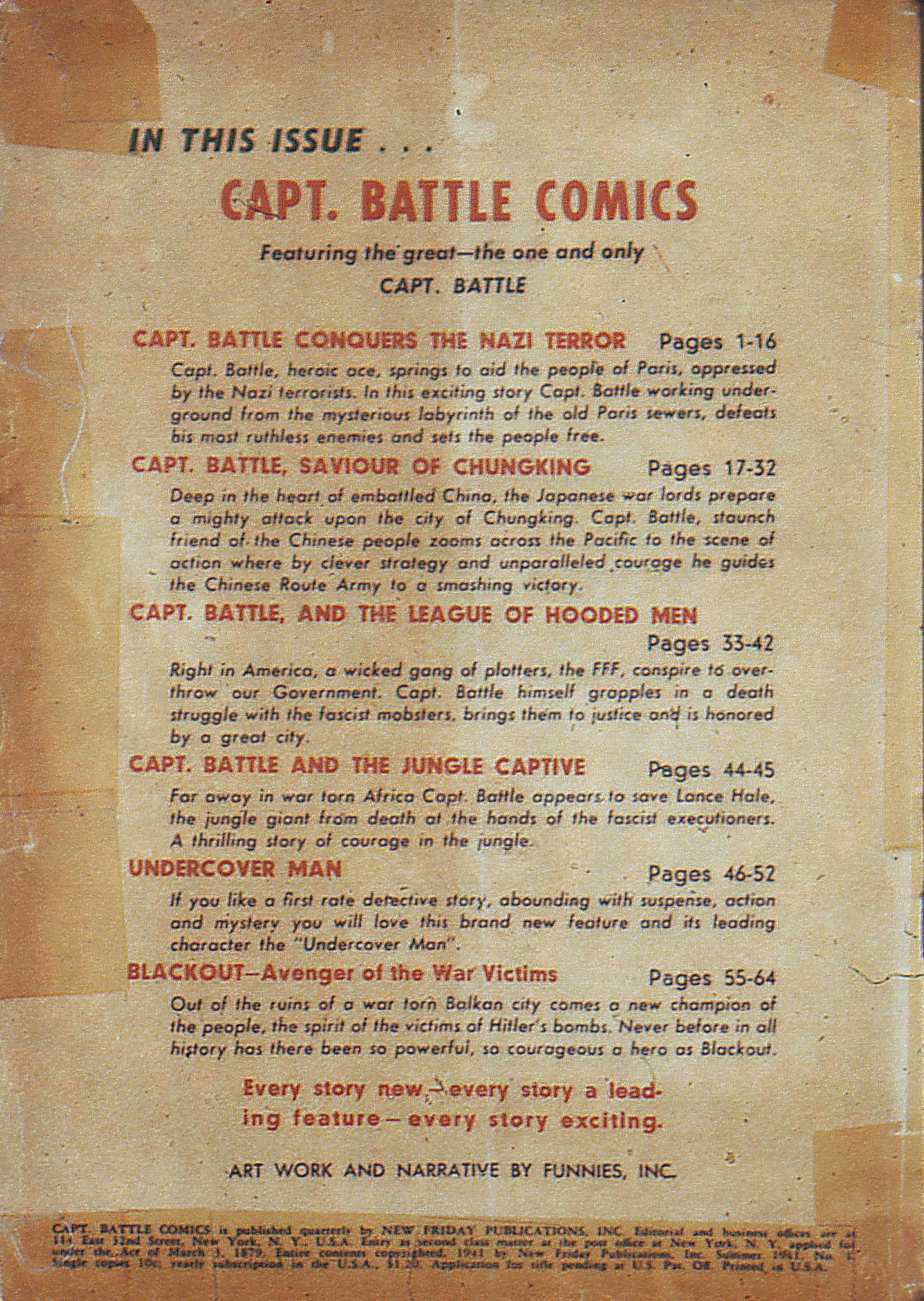 Read online Captain Battle Comics comic -  Issue #1 - 2