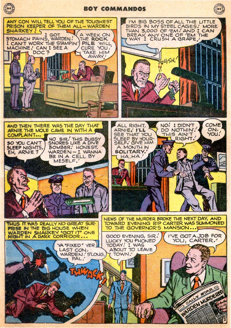 Read online Boy Commandos comic -  Issue #28 - 36