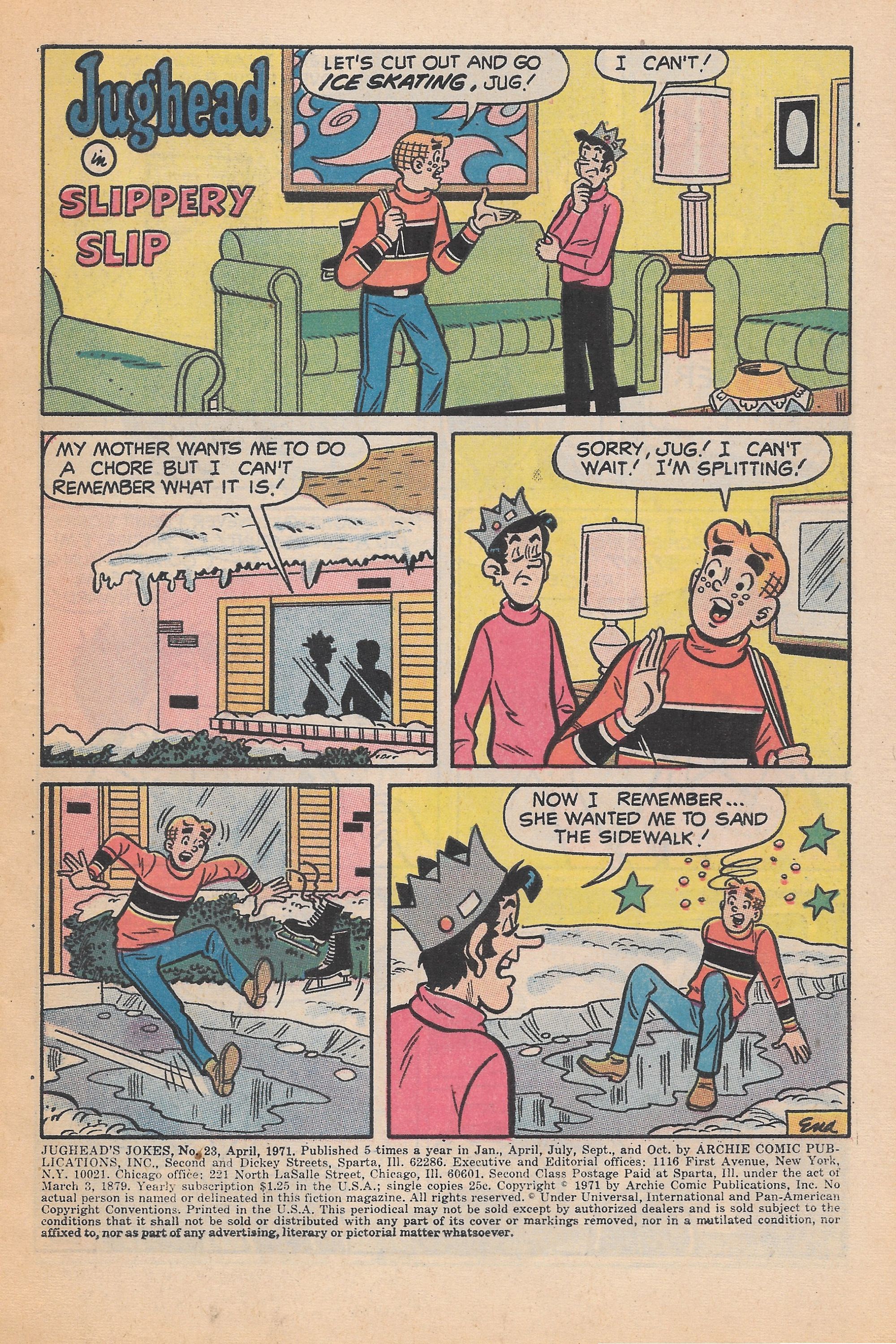 Read online Jughead's Jokes comic -  Issue #23 - 3